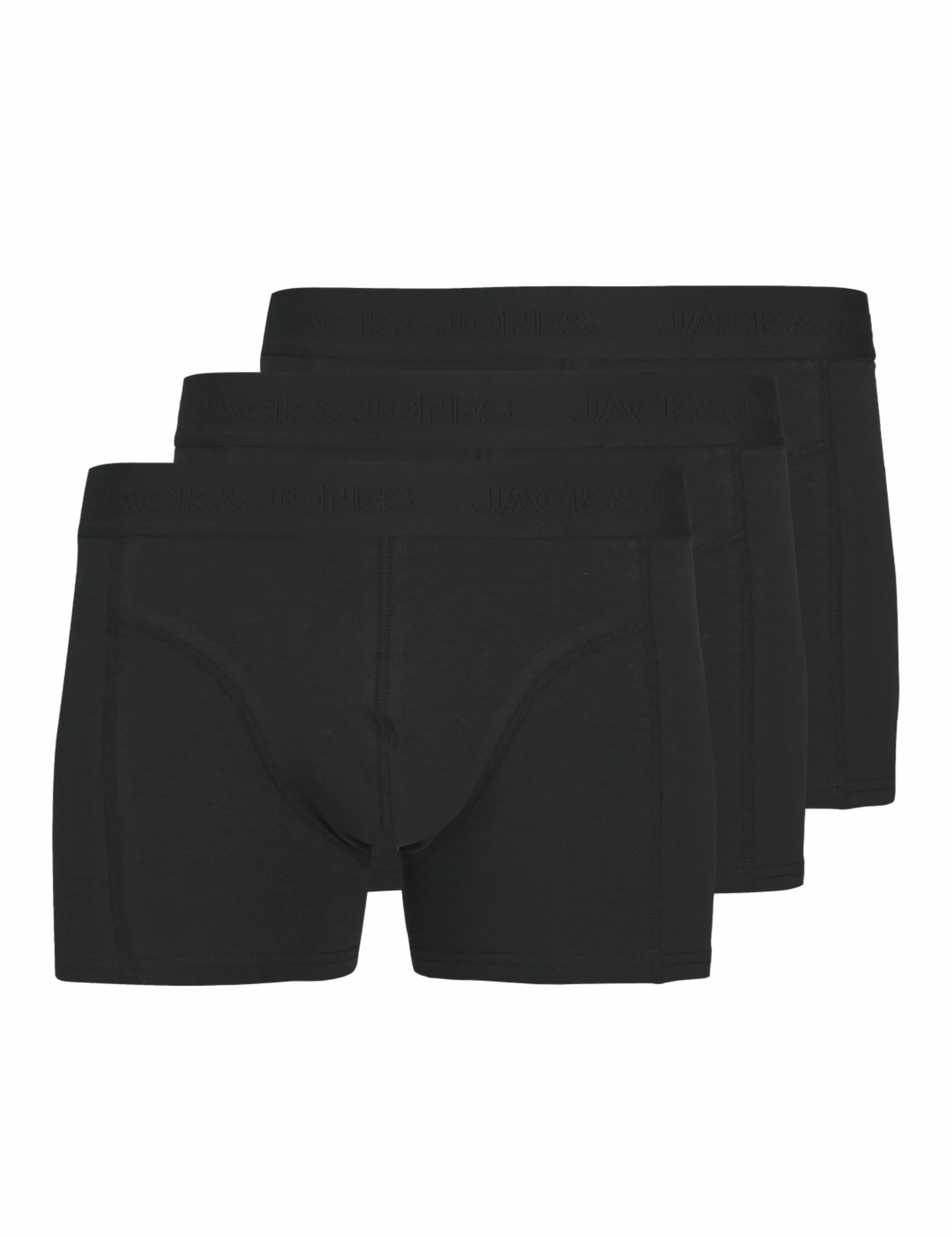 Jack & Jones Męskie bokserki Jacordinary Trunks, 3 sztuki, czarne, L (3 sztuki), czarny, L