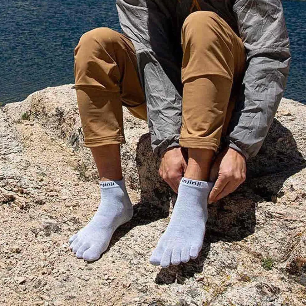 Injinji LINER MINI-CREW HEATHER GRAY M, szary, M