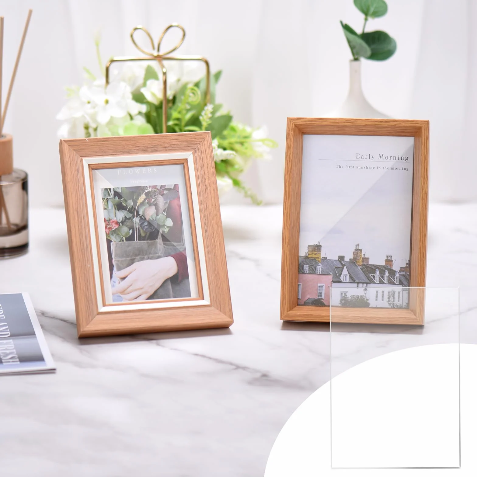 15 sztuk przezroczystych arkuszy z tworzywa akrylowego 10x15cm, przezroczyste arkusze akrylowe o grubości 2 mm, przezroczysty arkusz szkła akrylowego do ramek na zdjęcia, malowanie