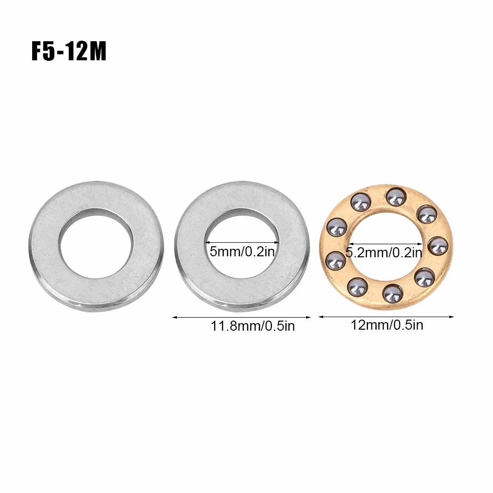 10 Pack Miniature Ball Bearings 5x12x4mm Precision Bearings for RC Cars Robotics DIY Projects Industrial Machinery Applications