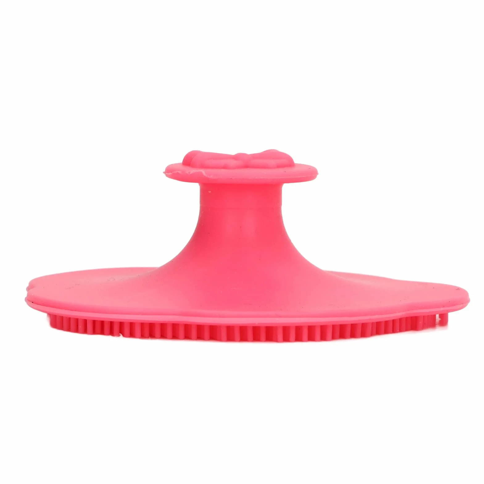 Cradle Cap Brush and Comb, Baby Bath Silicone Brush, Miękka Szczotka Sensoryczna Grzebień do Włosów dla Dzieci z Miękkim Silikonowym Włosiem Pomaga Delikatnie Masuj Skórę Głowy(Czerwony)