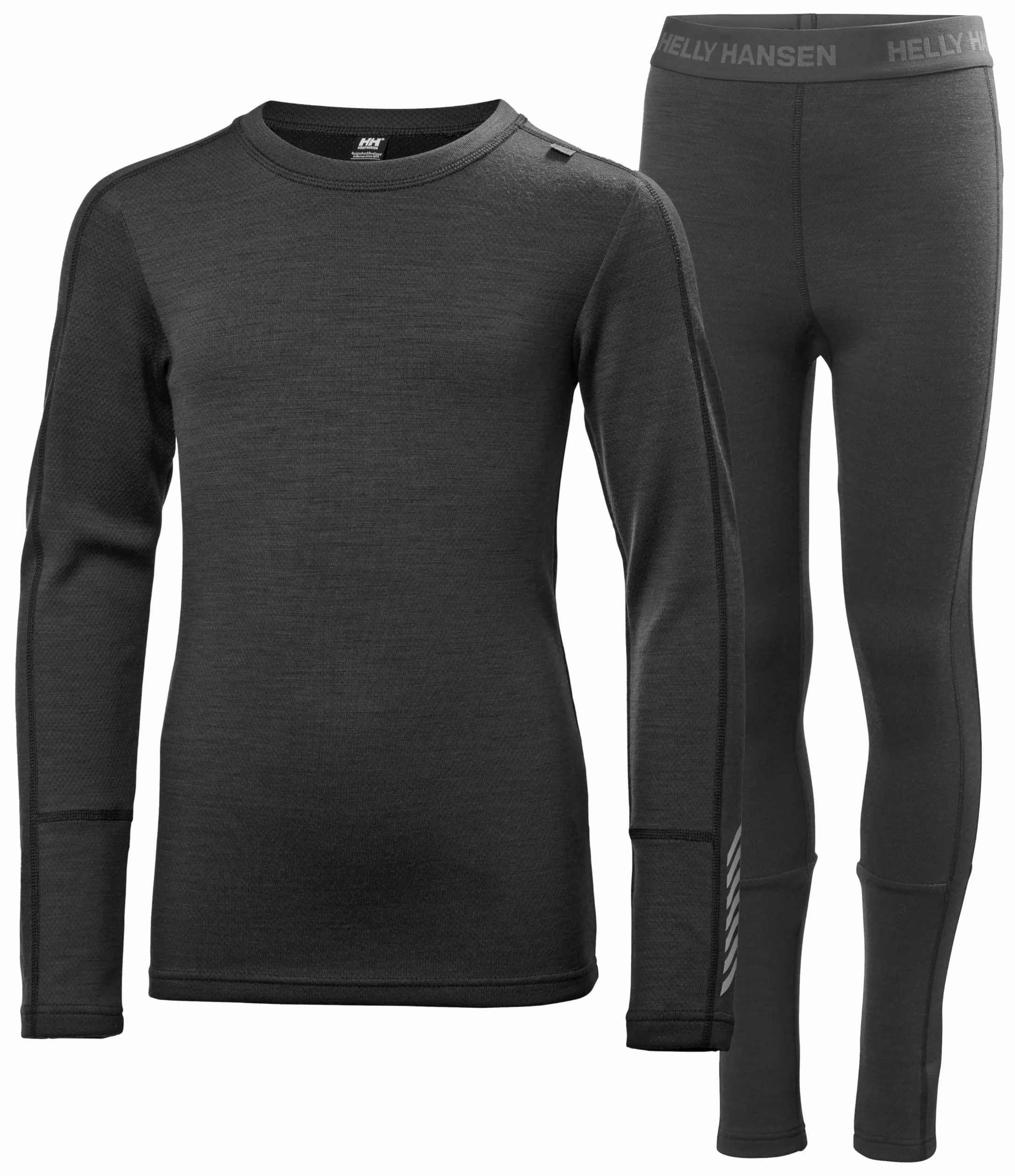 Helly Hansen Chłopięce spodnie Jr Lifa Merino średniej wagi, czarne, 10 lat UK