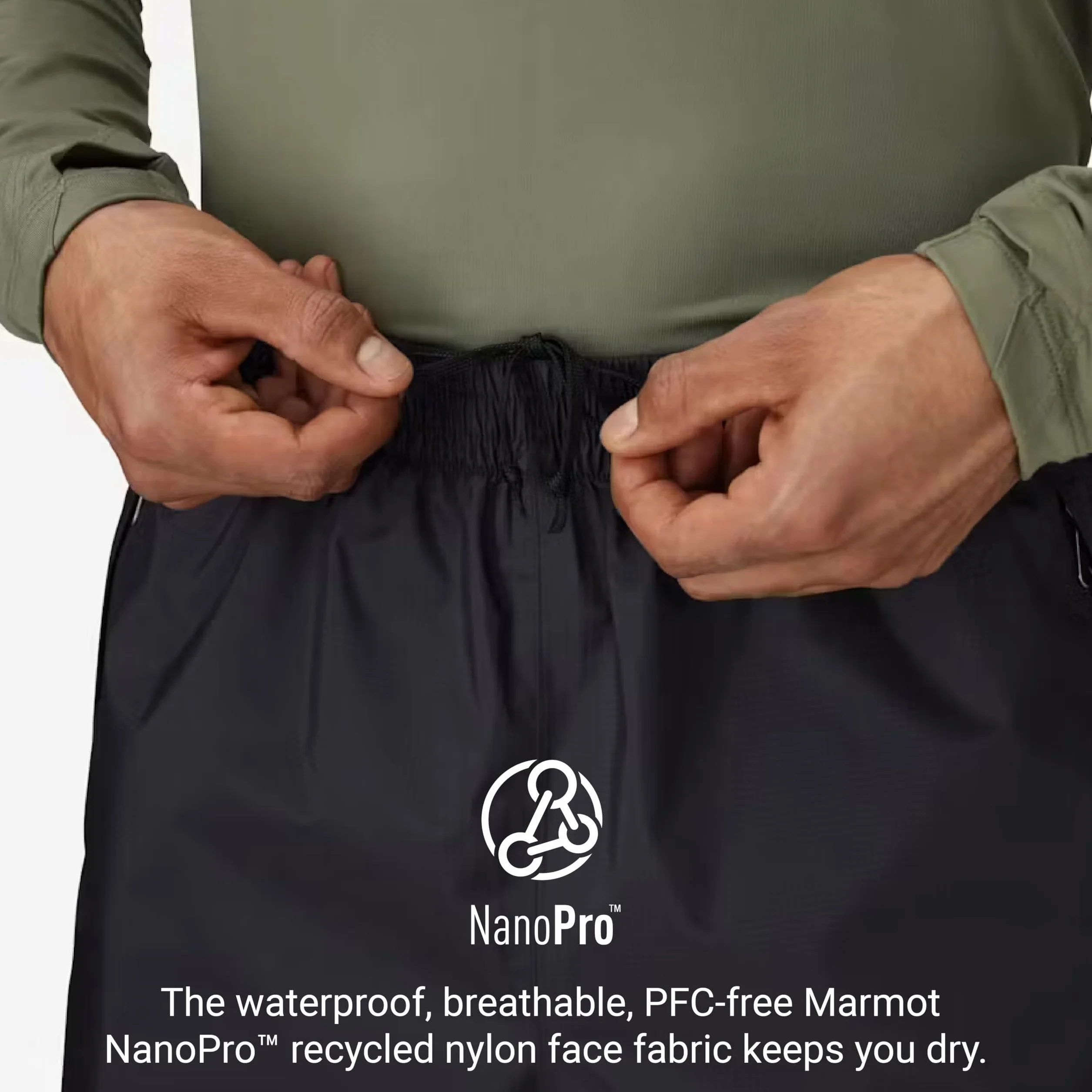 Marmot PreCip Eco Pant Wodoodporne spodnie trekkingowe przeciwdeszczowe męskie