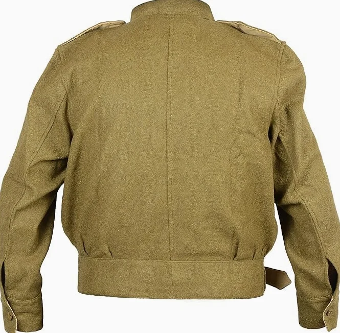 WW2 British Army 1937 Wzór Battledress tunika reprodukcja wełniany mundur wojskowy kurtka