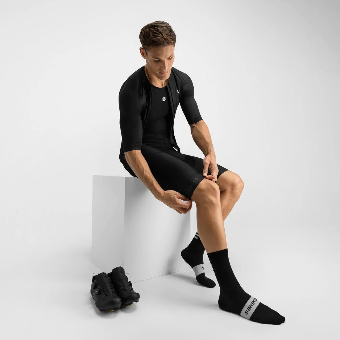 SIROKO - Spodenki Rowerowe Siroko SRX Elite - XS - Czarny