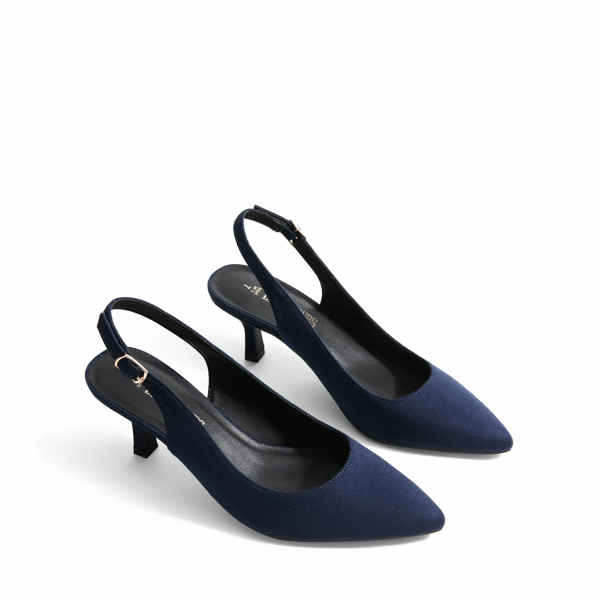 DREAM PAIRS Damskie Kocięta Obcasy Szpiczasty Nosek Niskie Czółenka Buty Damskie Impreza Ślub