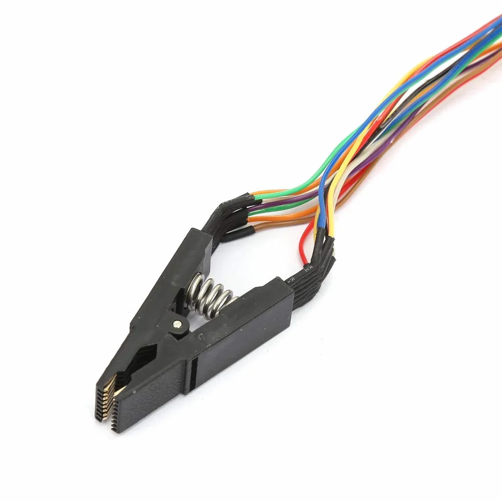 SOP16 do DIP8 klips błyskowy programator klips testowy SOP16 SOIC16 16-pinowy zacisk testowy IC SOP16 do DIP8 klips błyskowy