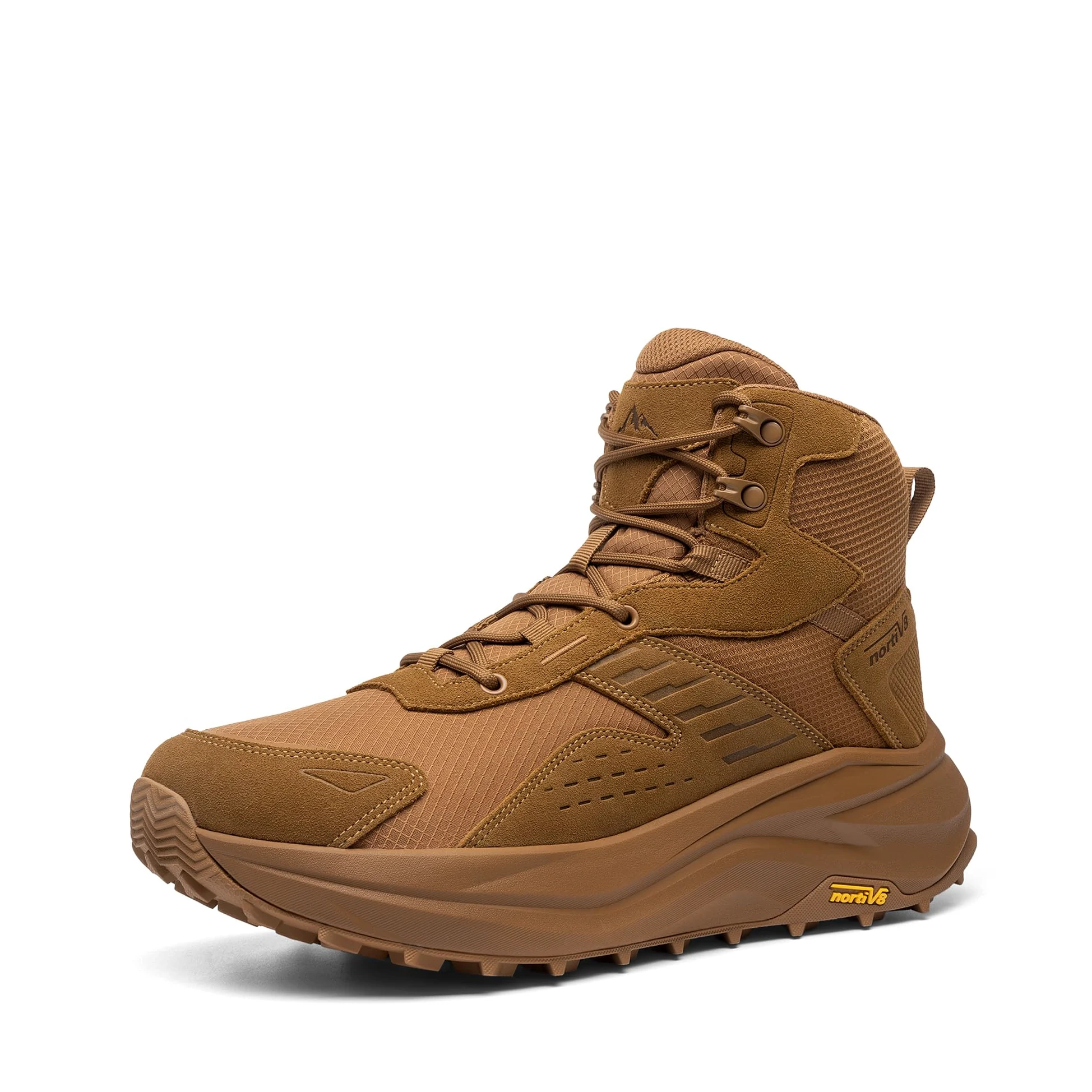 NORTIV 8 SNHB25001M męskie buty trekkingowe z szerokim noskiem niskie upadki wodoodporne outdoorowe buty kempingowe Katahdin, rozmiar 10,5, Coyote, SNHB25001M