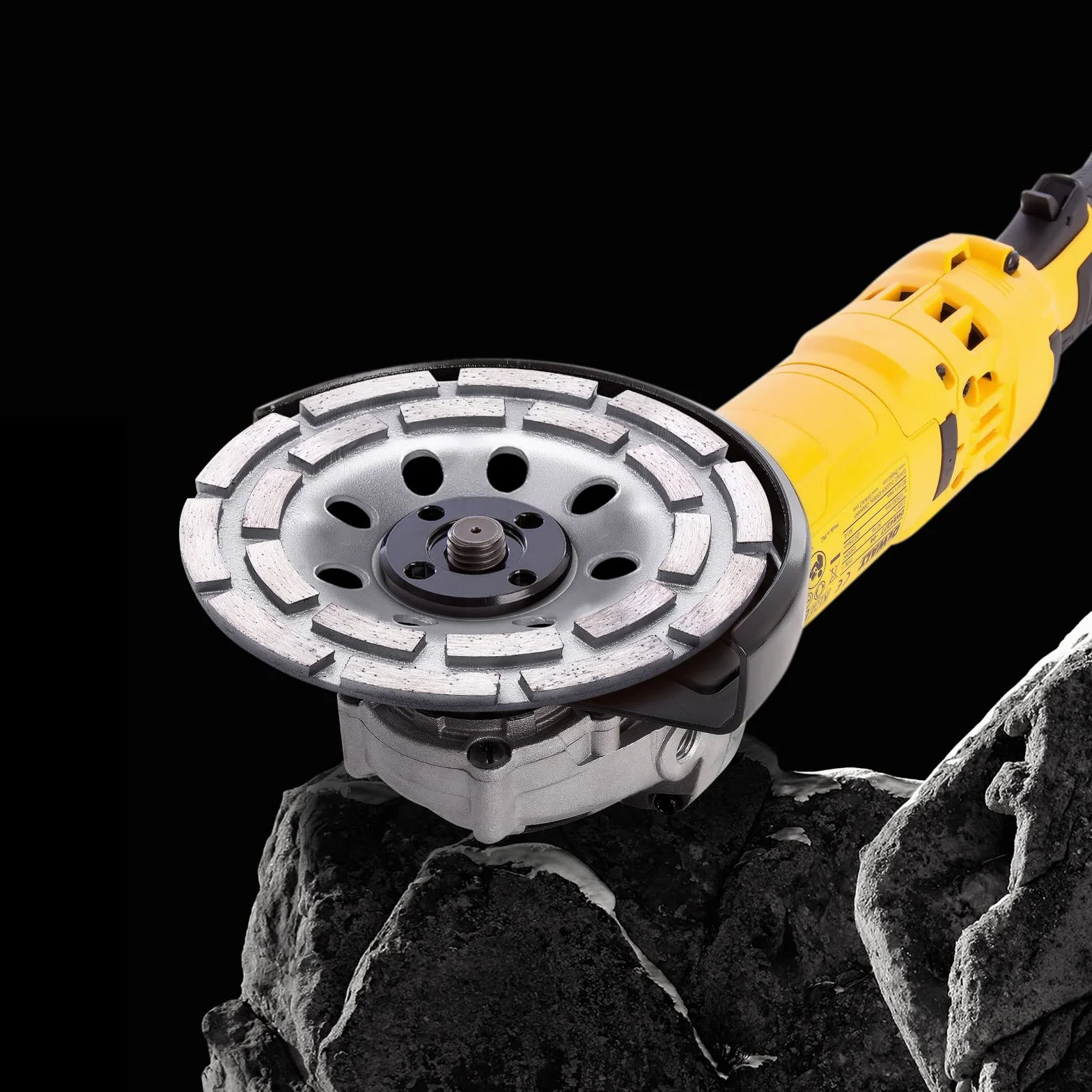 Tendak Premium diamentowa tarcza szlifierska standardowa 125 mm x 22,2 mm do betonu, gipsu, granitu, żywicy, kleju do płytek, kamienia naturalnego itp. (1 sztuka)