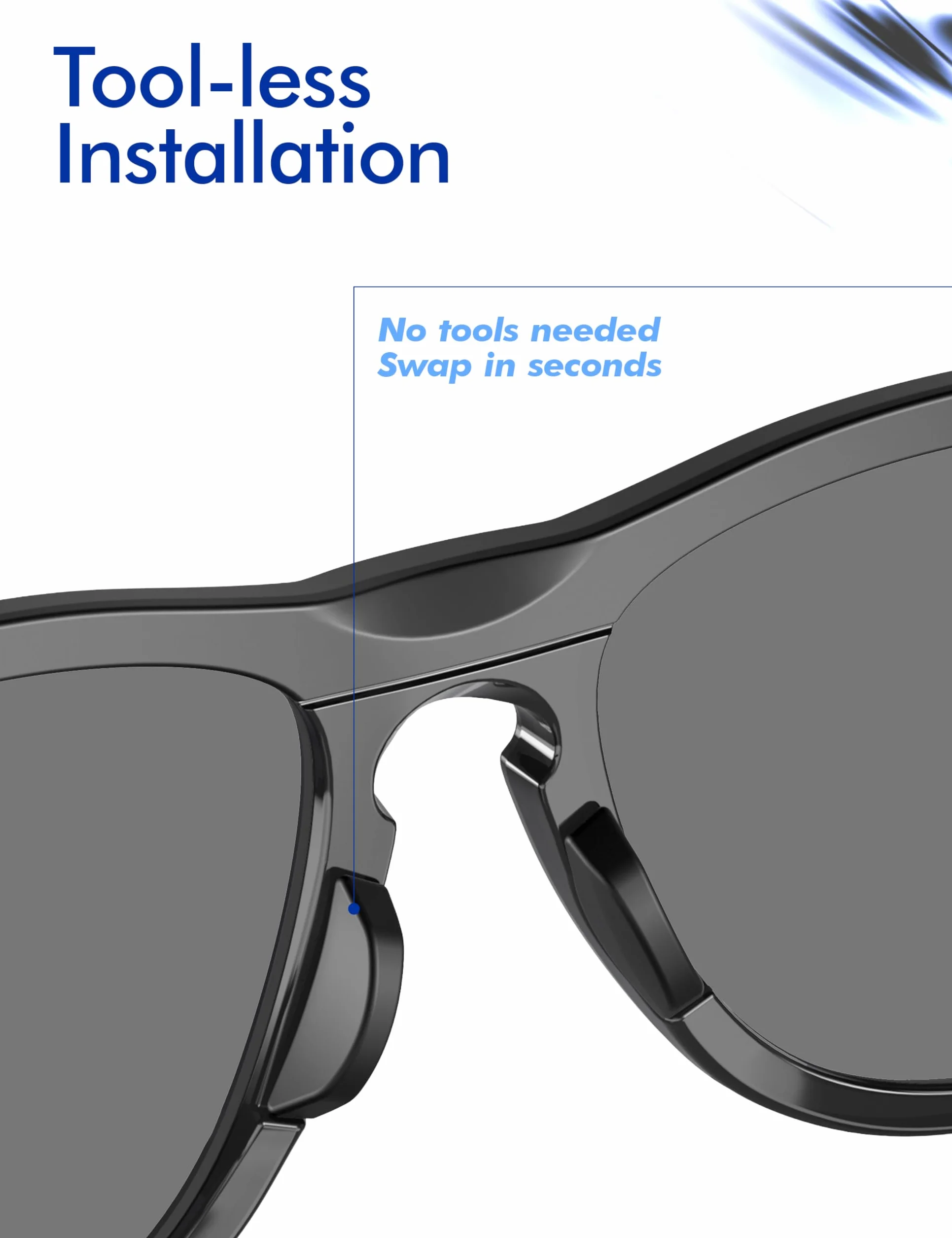 SAUCER Zamienne noski do Oakley Frogskins Range OO9284 | Sielo OO9288 | OO9480 | HSTN OO9242 | OO9289 Okulary przeciwsłoneczne