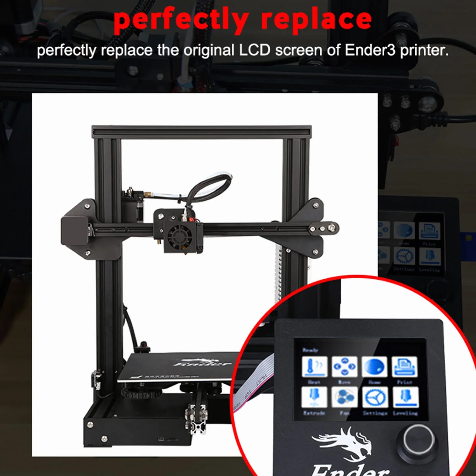 BIGTREETECH TFT35 E3 V3.0.1 wyświetlacz dotykowy Ender 3, idealny zamiennik do płyty głównej SKR MINI E3 V2.0 SKR 2 Board