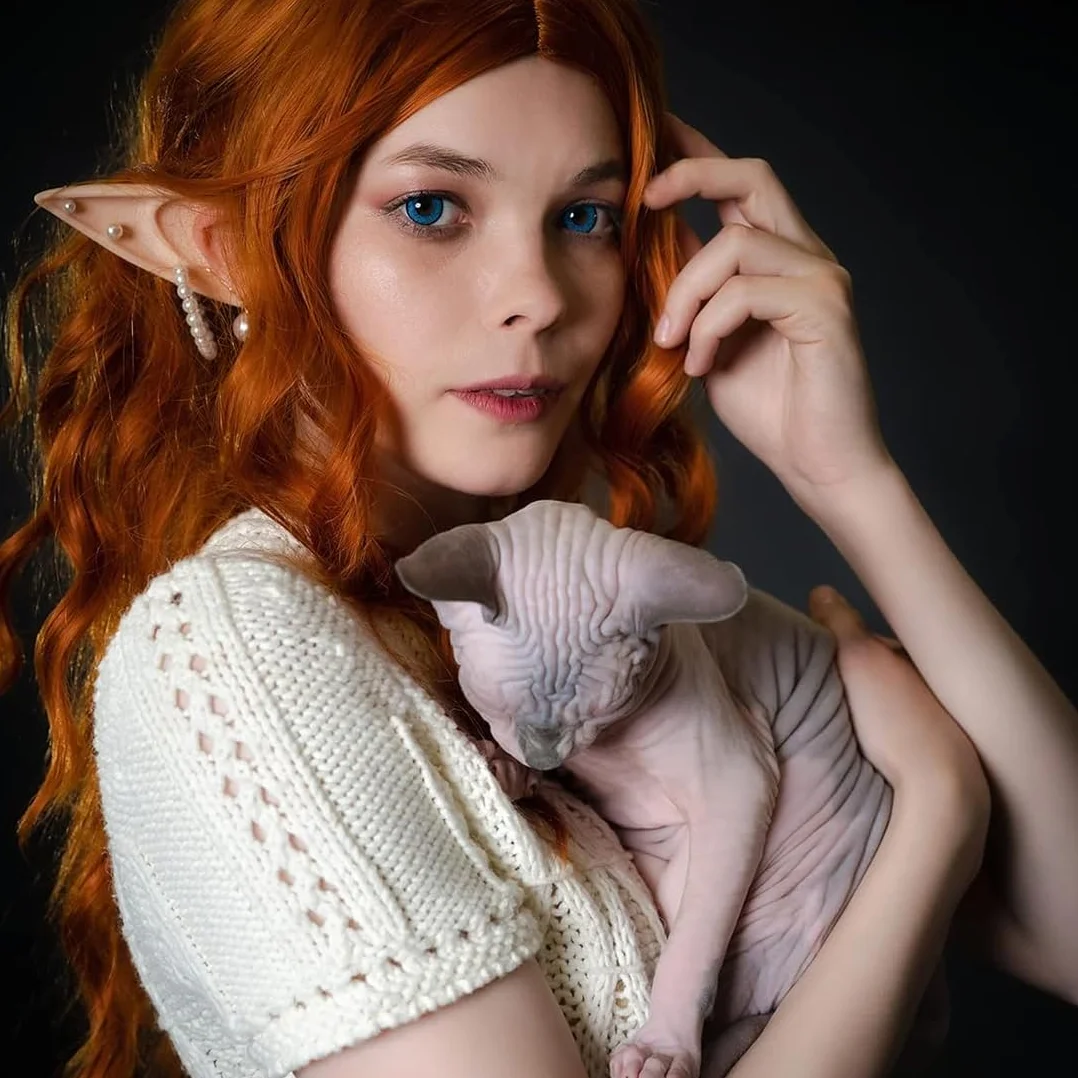 WeddHuis 9 par miękkie lateksowe uszy elfa dla dzieci i dorosłych, cosplay, Boże Narodzenie, Halloween, karnawał, akcesoria imprezowe (3 rozmiary) (jasny, różowy, ciemny)