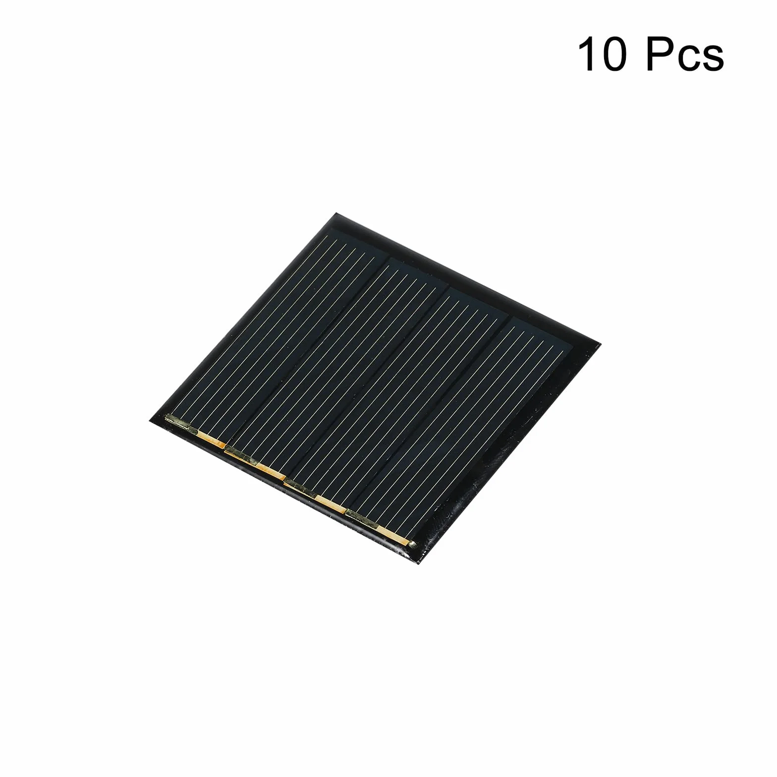sourcing map Zestaw 10 sztuk kolektorów słonecznych mini panel słoneczny ogniwo do projektów elektrycznych DIY zasilanie energią słoneczną bateria zestaw do montażu 2 V 110 mA 0,22 W