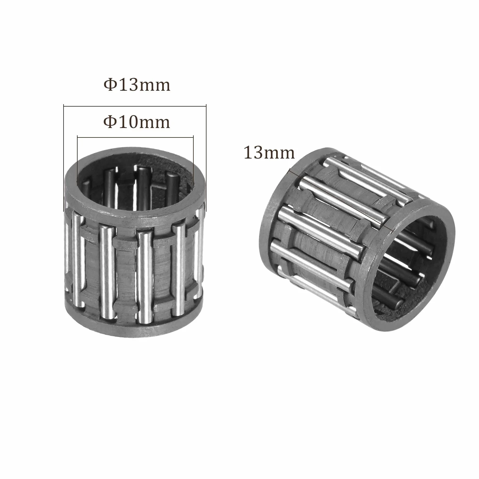 5 szt. łożysk tocznych K101313 - [10 mm średnica otworu x 13 mm średnica zewnętrzna x 13 mm szerokość] z montażem klatki do sprzętu rolniczego i budowlanego