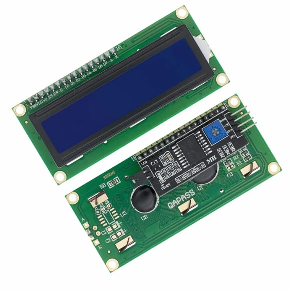 BlissfulAbode Ekran LCD 1602 z regulowaną funkcją podświetlenia, zaprojektowany z myślą o kompatybilności z Pi (B)