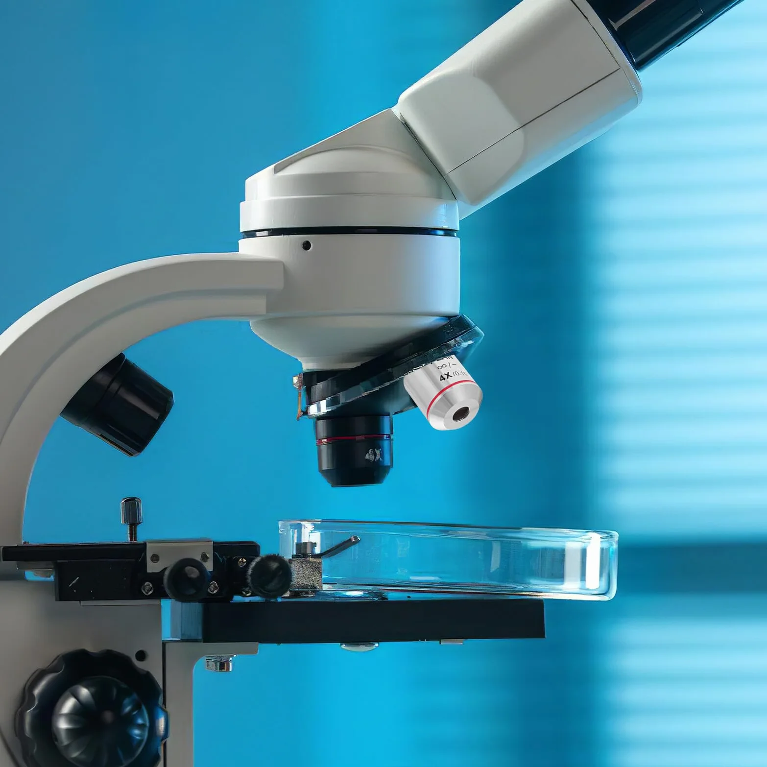 Gadpiparty Obiektyw Mikroskopu Biologicznego Soczewka Mikroskopowa Do Mikroskopii Biologicznej Akcesoria Do Soczewek Soczewka Powiększająca 4X