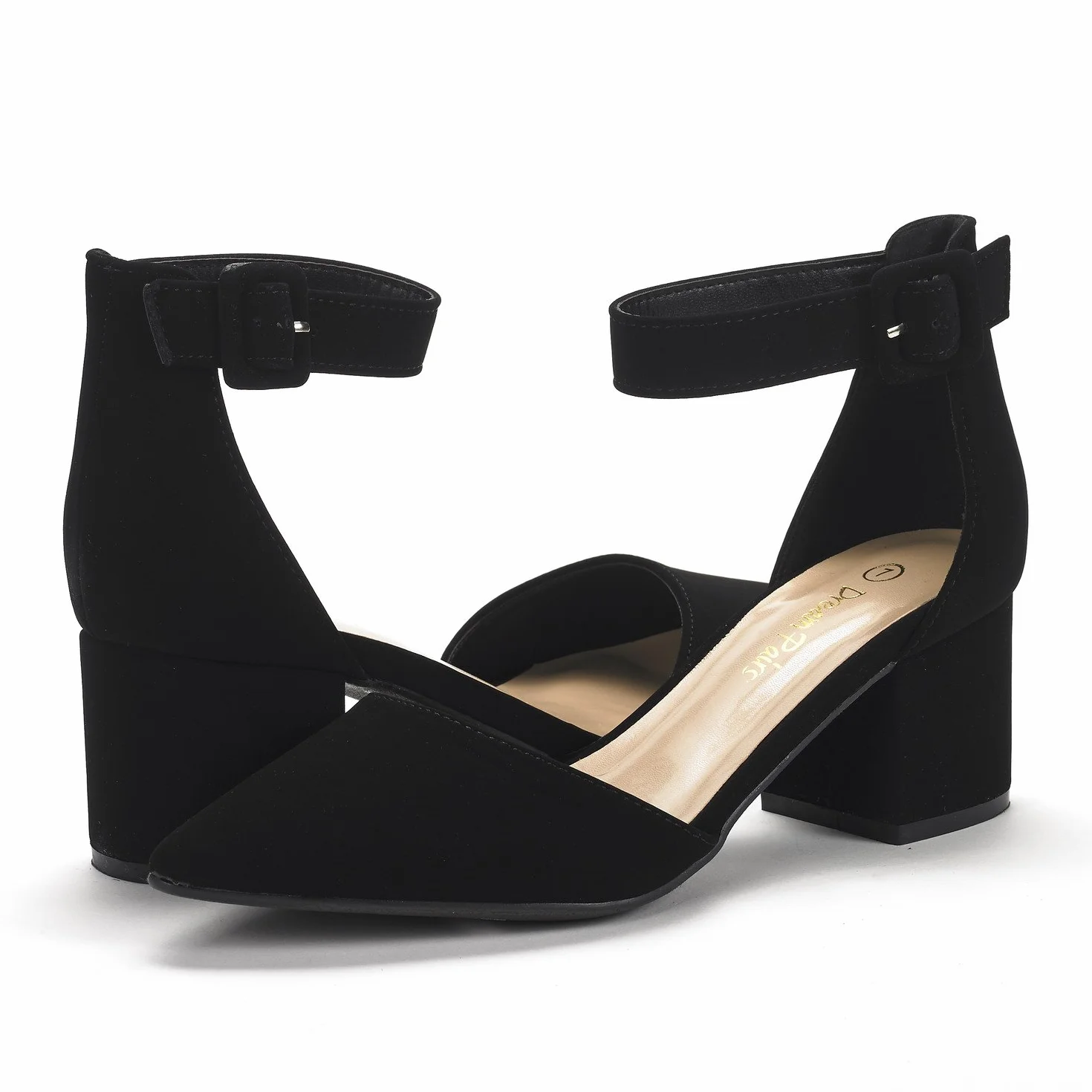 DREAM PAIRS Damskie buty sądowe elastyczne paski na kostkę ANNEE