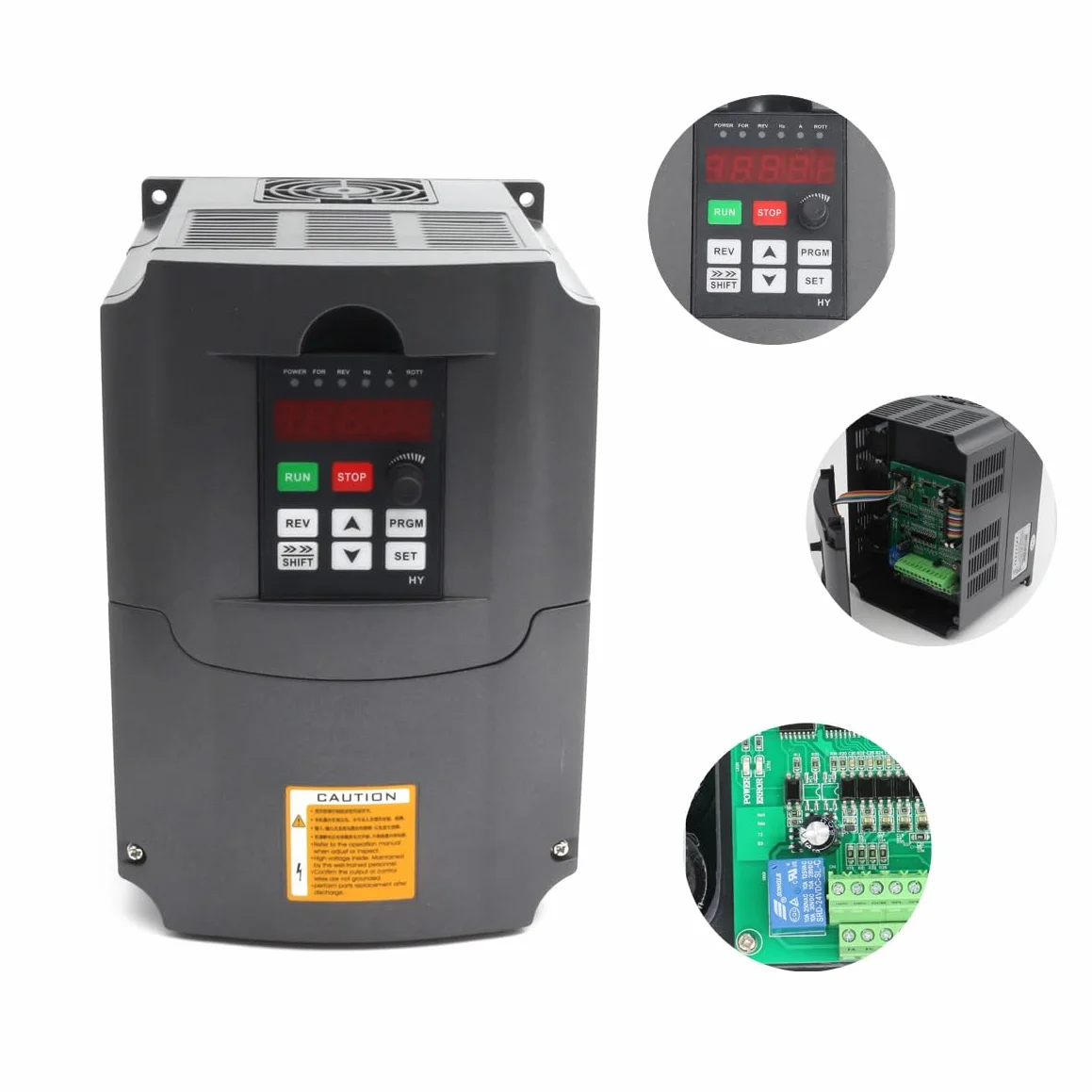 RATTMMOTOR 2,2 KW 220 V zmienny napęd częstotliwości VFD falownik 3-fazowy przetwornik częstotliwości 2200 W CNC z kablem przedłużającym 2 m regulowany do silnika wrzeciona kontrola prędkości