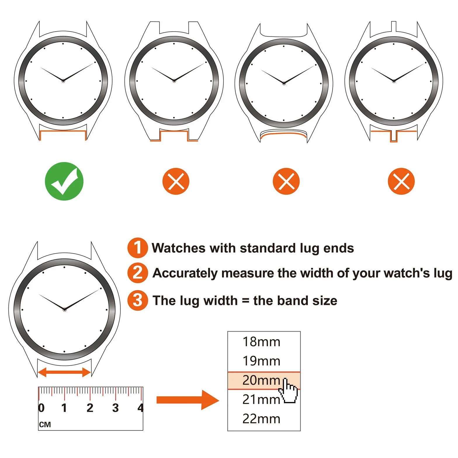ANNEFIT Pasek do zegarka, 18 mm, 19 mm, 20 mm, 21 mm, 22 mm, szybkie odpinanie, pasek zastępczy z prawdziwej skóry