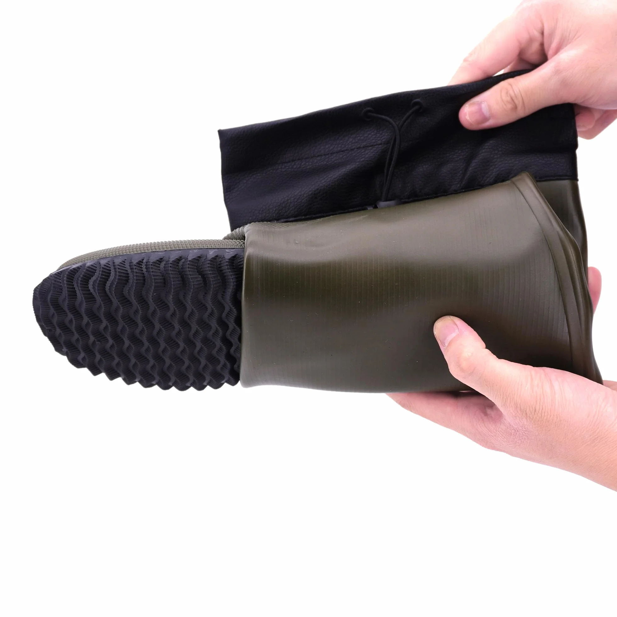 JOMIX Buty przeciwdeszczowe Mężczyźni Kobiety Antypoślizgowe Wodoodporne Gumowe Buty Składane Wysokie Buty Wędkarskie Piesze Wycieczki Camping Praca Ogród Wodoodporność Całkowita Lekkie i kompaktowe