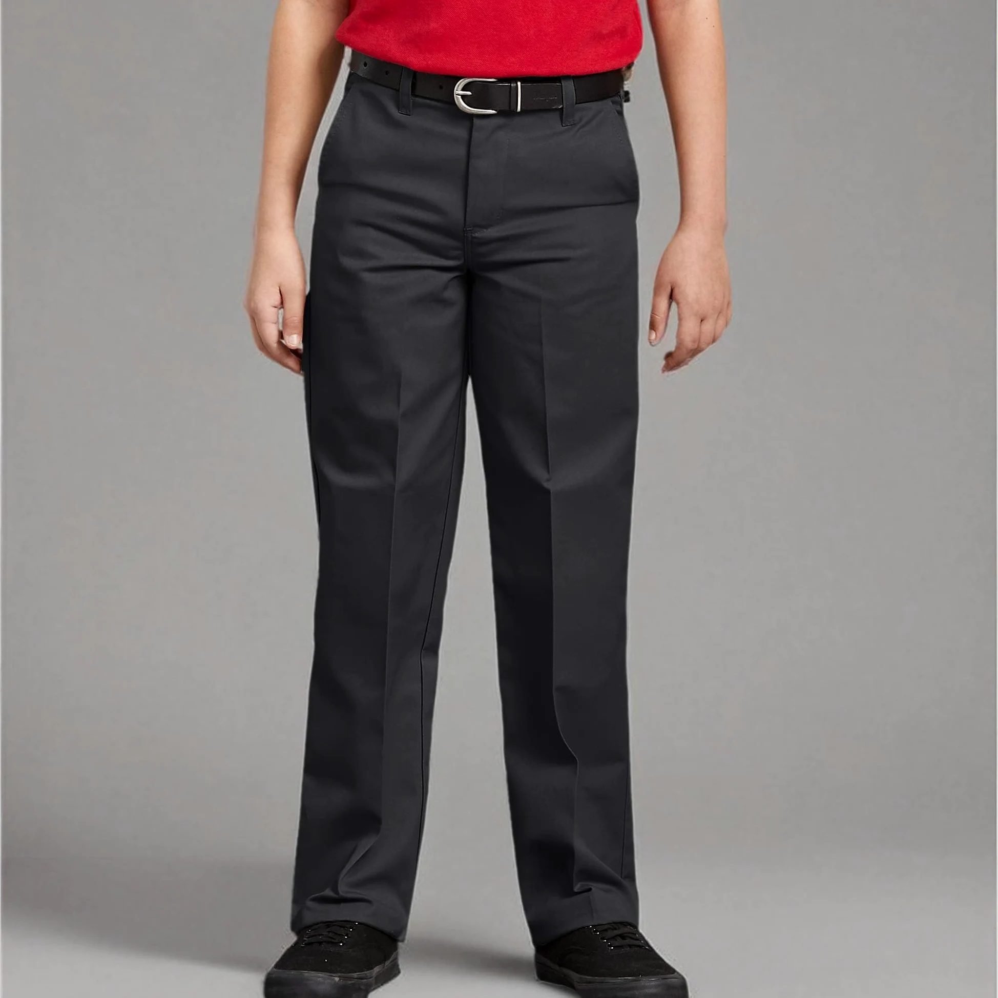 Dickies Chłopięce elastyczne spodnie z płaskim przodem