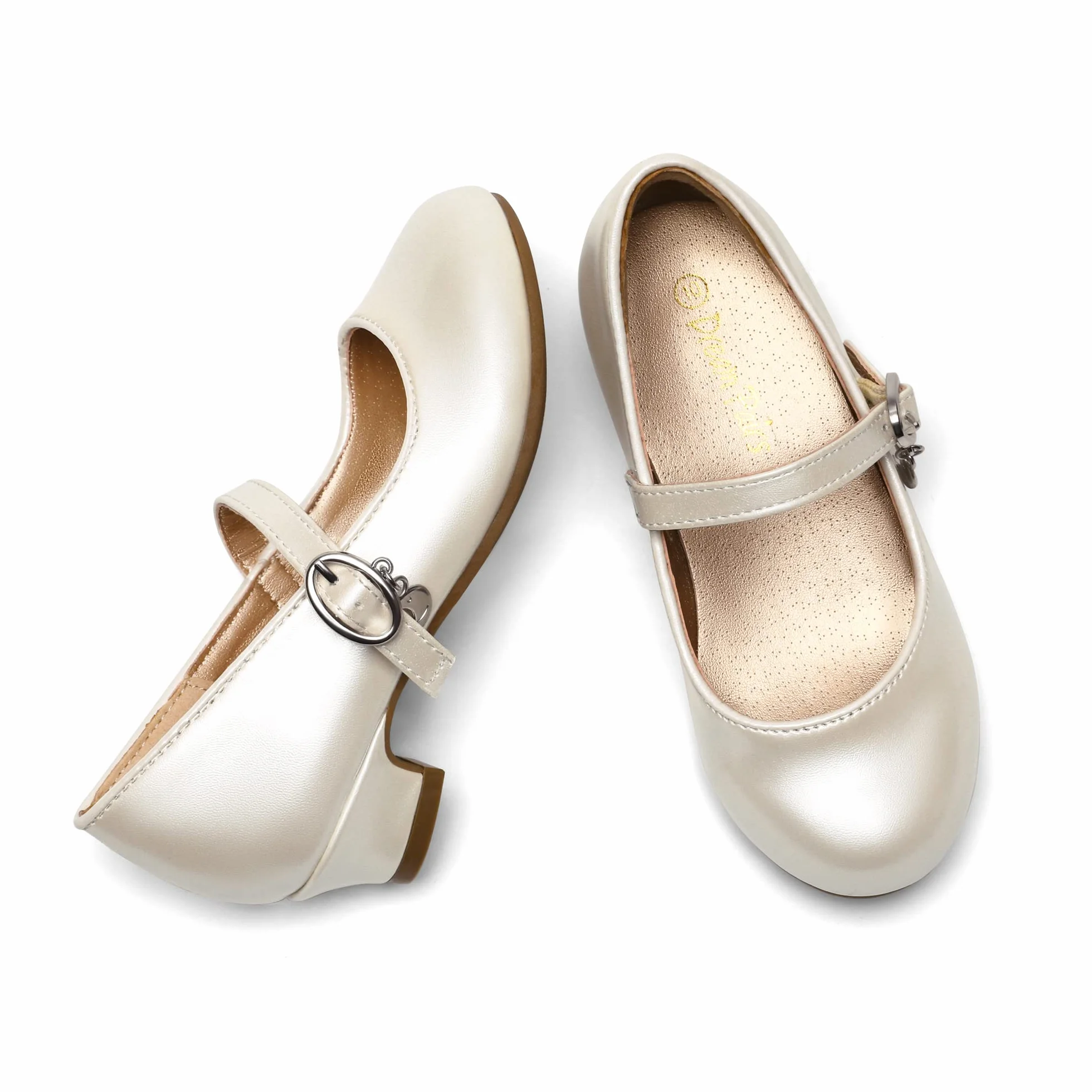 DREAM PAIRS Dzieci Baleriny Dziewczyna Sukienka Wygodne Buty Na Imprezę Balet Mieszkania Dziewczyny Księżniczka Błyszcząca KFL219