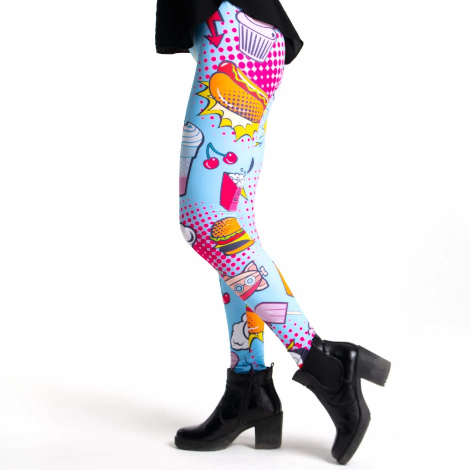 Legginsy panie bunte bedruckte Tiermuster