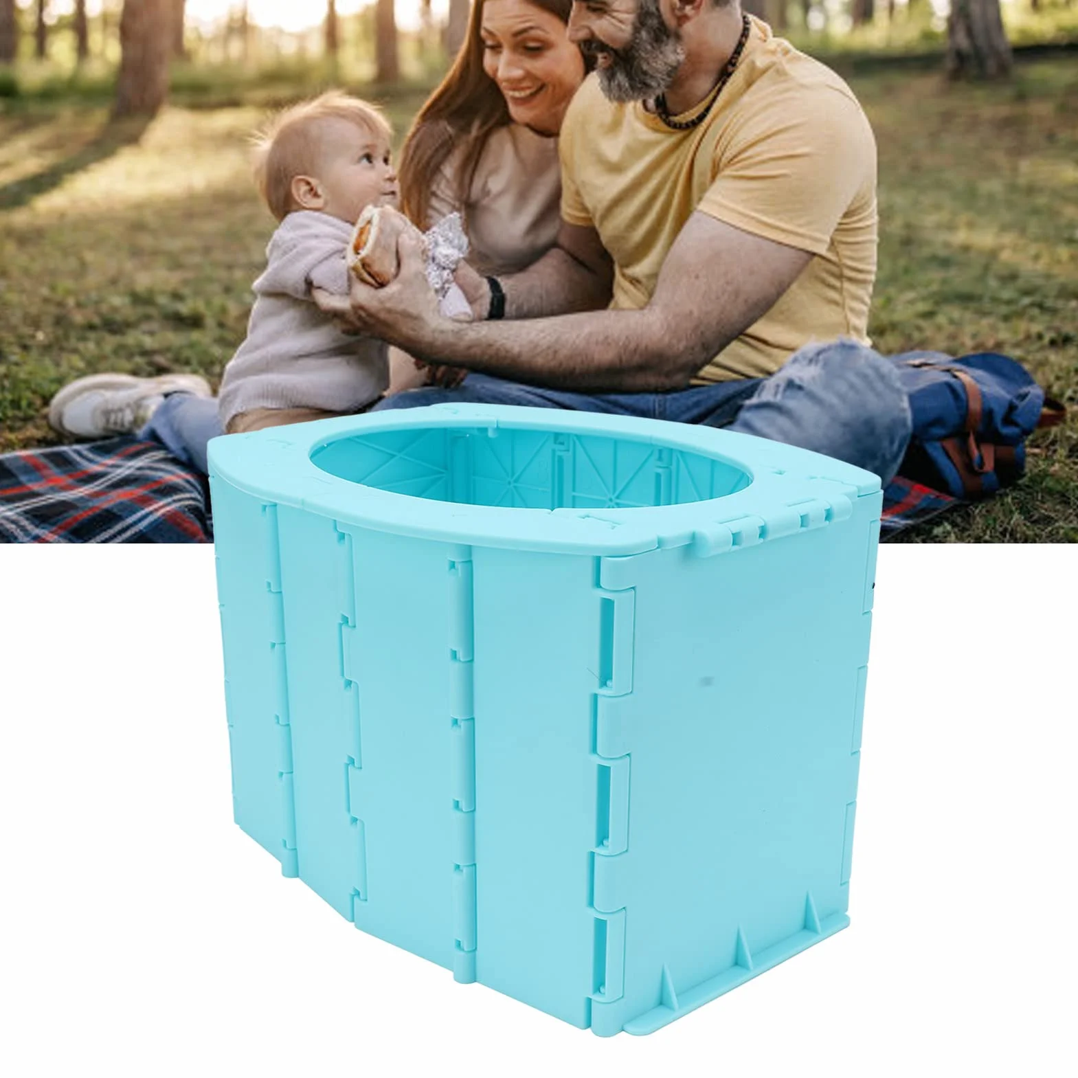 Travel Potty for Kids, Reusable Portable Folding Potty for Toddler, Toilet for Outdoor Camping, Toddler Potty Seat for Outdoor Emergency Camping