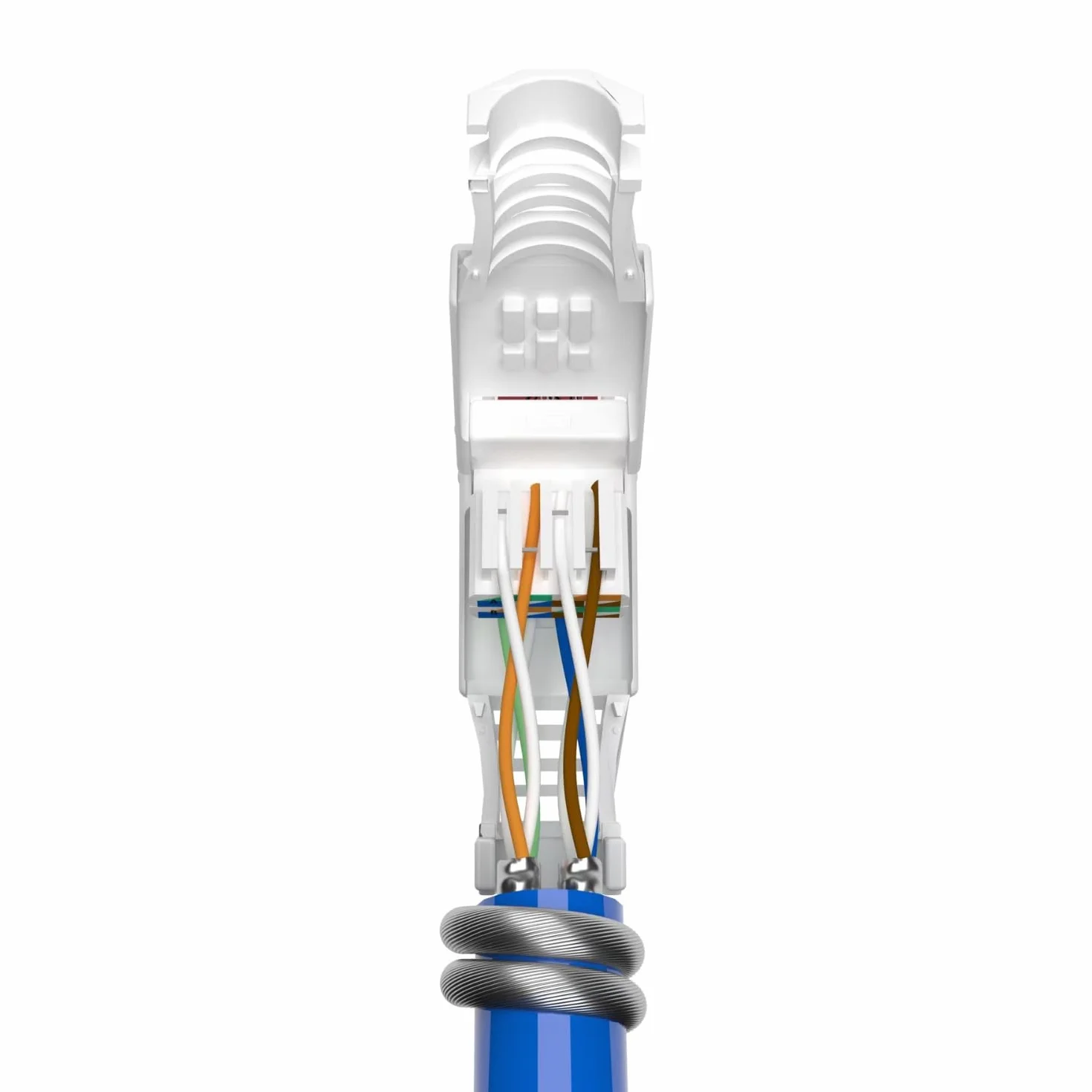 Germany B.e.s.t 10 x wtyczka sieciowa RJ45 CAT6 bez użycia narzędzi - beznarzędziowa wtyczka LAN UTP do CAT5, CAT6, CAT7 - nadaje się do kabli instalacyjnych i krosowych