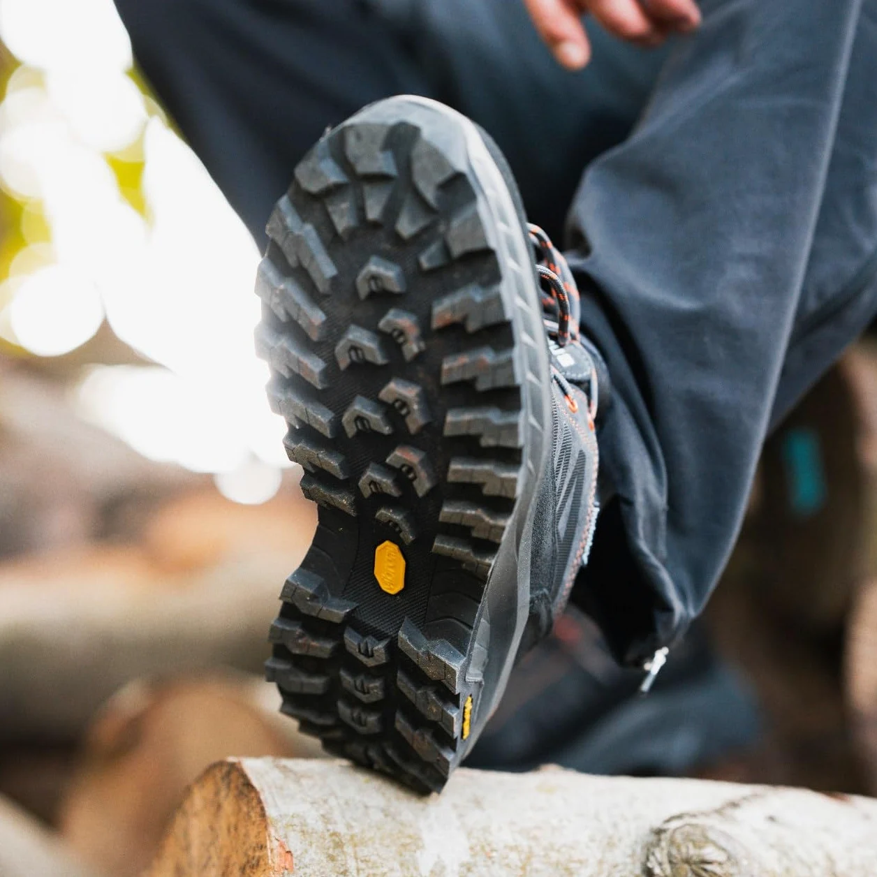 Alpinus - Buty Trekkingowe Kominite Mid, Buty Turystyczne, Górskie, Hikingowe, antracytowo - pomarańczowe GR11753