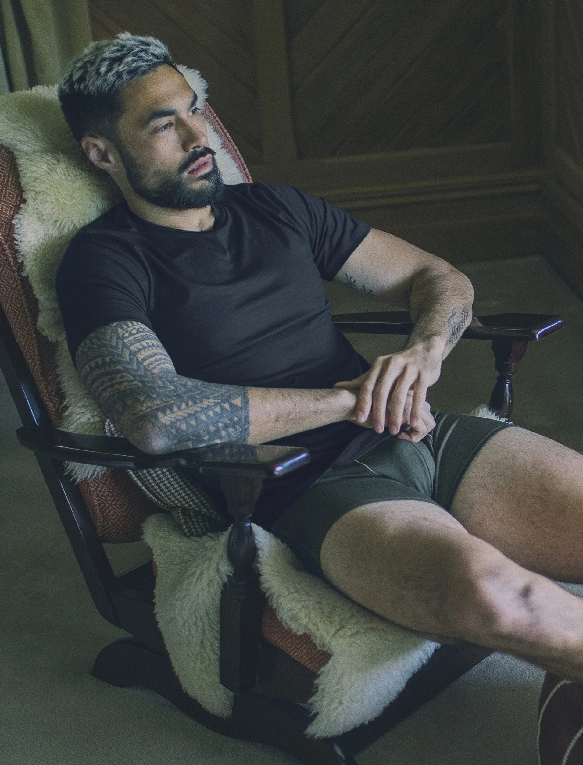 Icebreaker T-shirt Mężczyźni Everyday Crew Neck Base Layer Short Sleeve Top