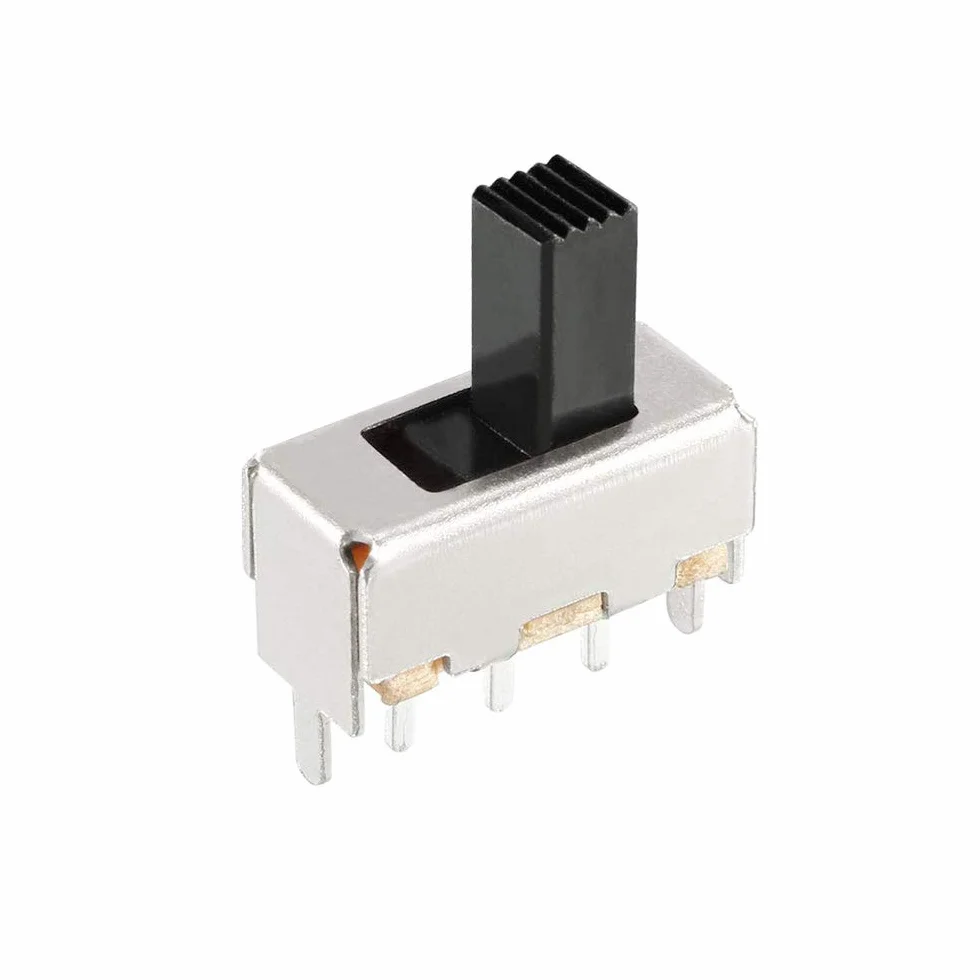 20 sztuk mini pionowych przełączników przesuwnych 1P2T SPDT 3 piny 2 pozycje DC50V 0,5A SS12F44 przełącznik z 20 sztukami 3 mm mini panel przełącznik przesuwny wł./wył. SK12D07VG3 przełącznik