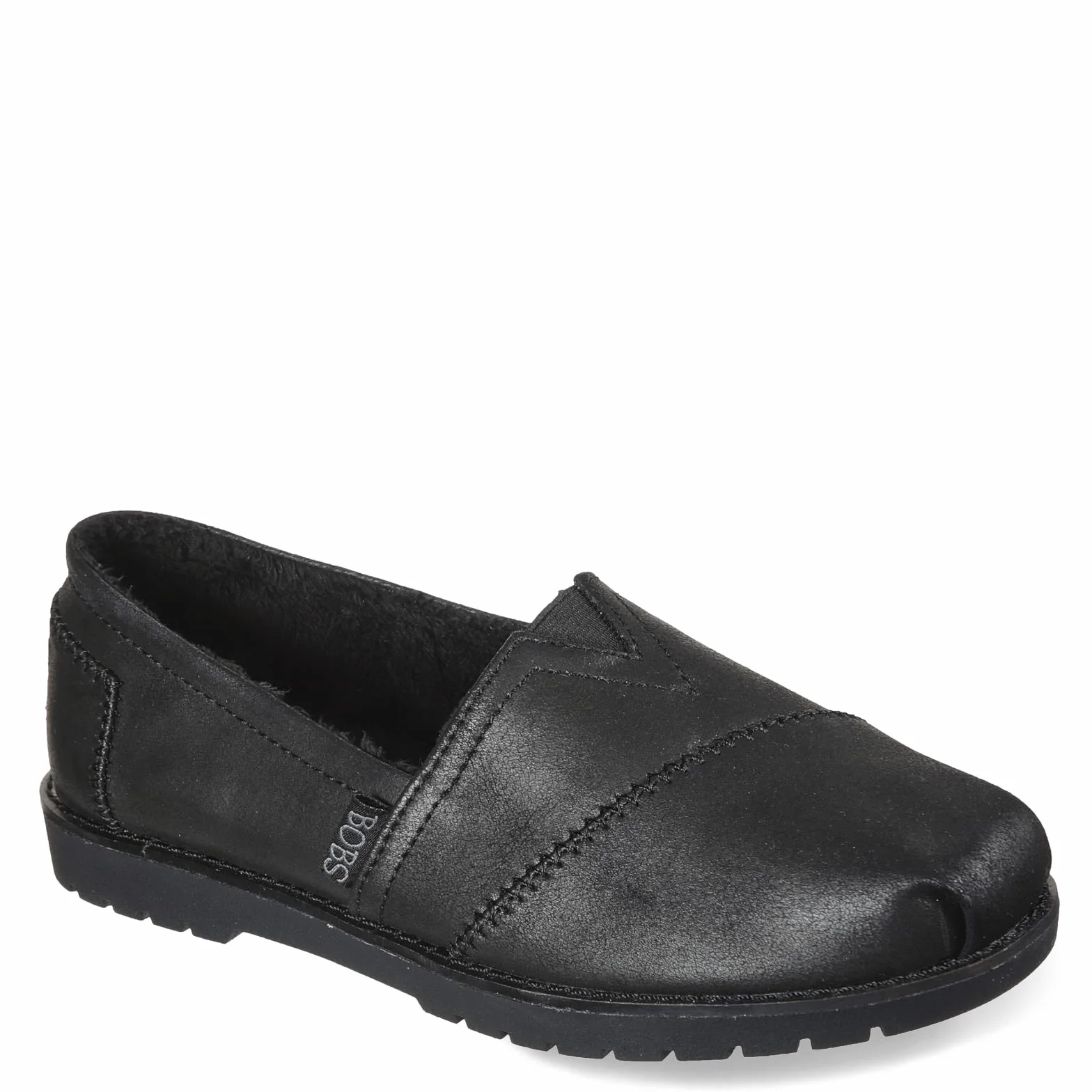Skechers Women's Bob's Chill Lug Urban Spell Leather Slip On Loafers, (Size 11, Black)