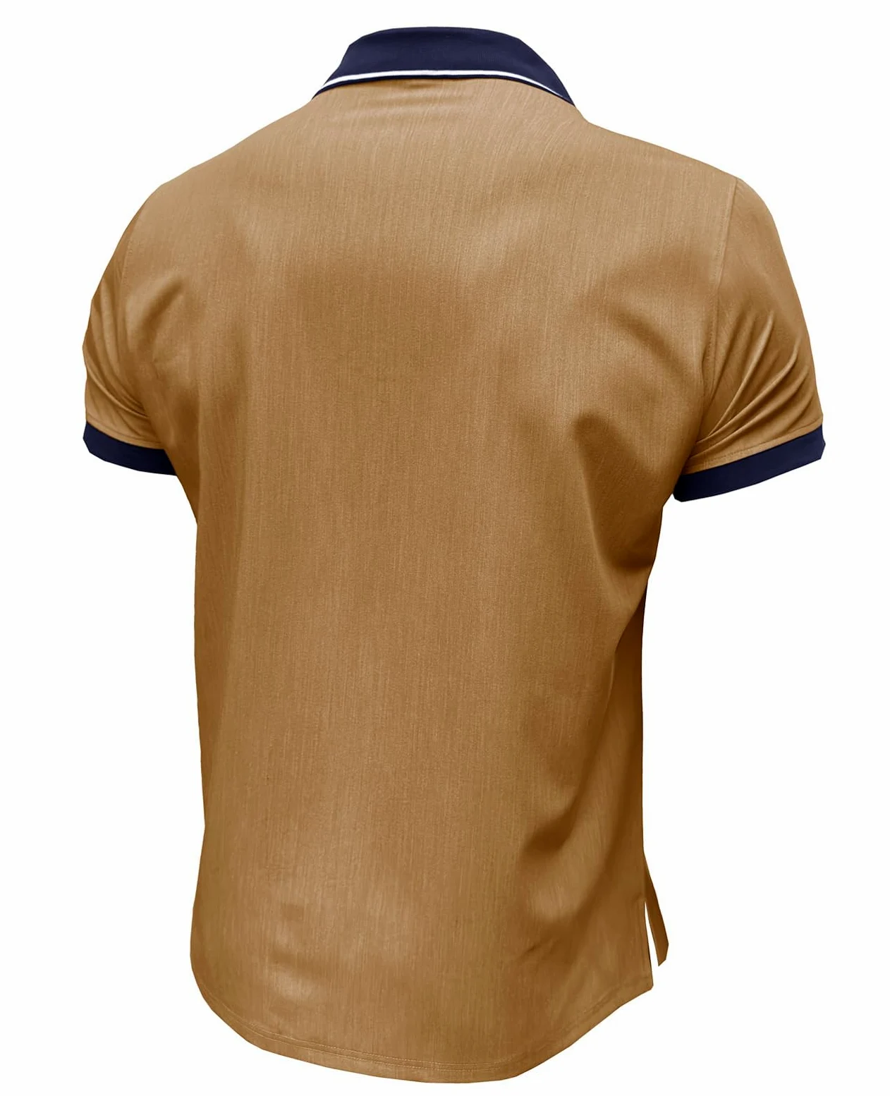 Suwangi Męska koszulka polo z krótkim rękawem, na czas wolny, na lato, kontrast modna, styl polo, klasyczny styl retro, z kieszenią