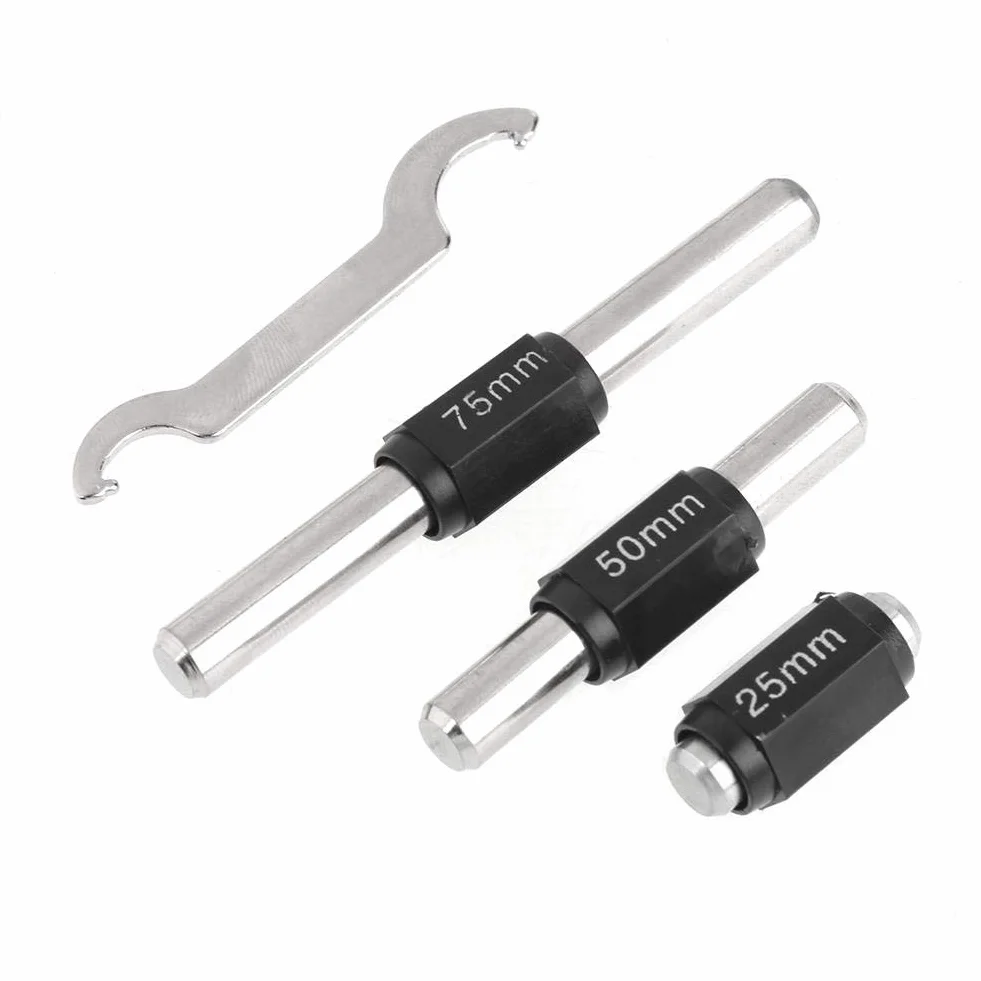 Mikrometr zewnętrzny, 4 sztuki 0-25 mm, 25-50 mm, 50-75 mm, 75-100 mm mikrometr zewnętrzny mikrometr mikrometrowy śruba z kabłąkiem zestaw mikrometrów zestaw z obudową