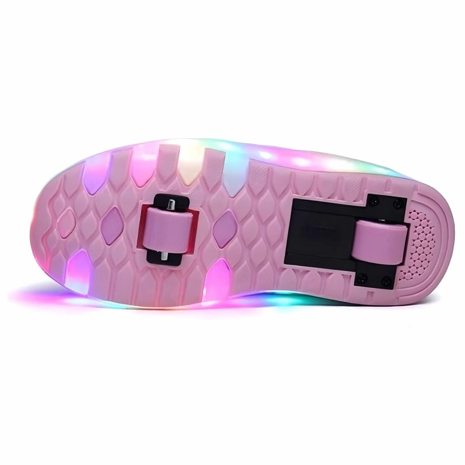 Sneakersy dziecięce z kółkami podświetlane LED USB podwójne koło outdoor