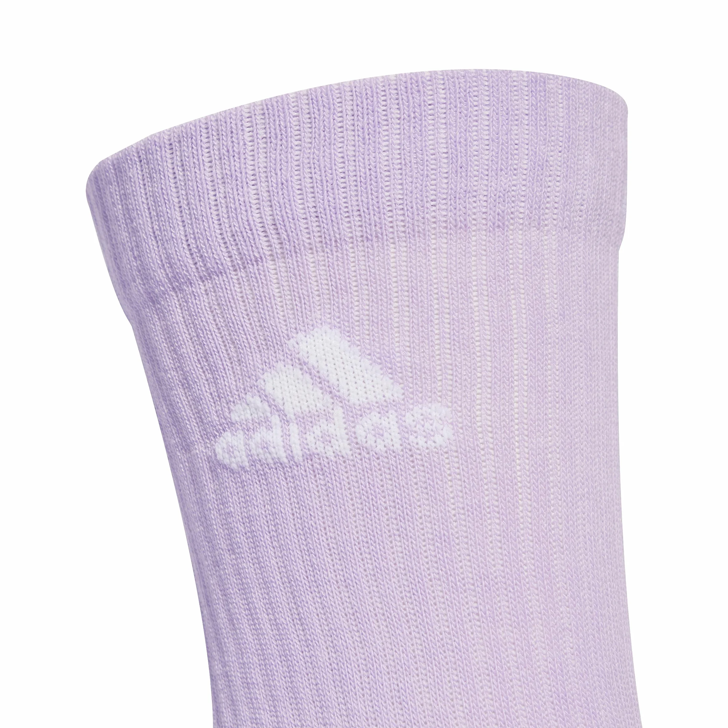 adidas Uniseks Cushioned Crew Socks 3 Pairs, Powder Plum/White/Halo Mint, 8.5-10