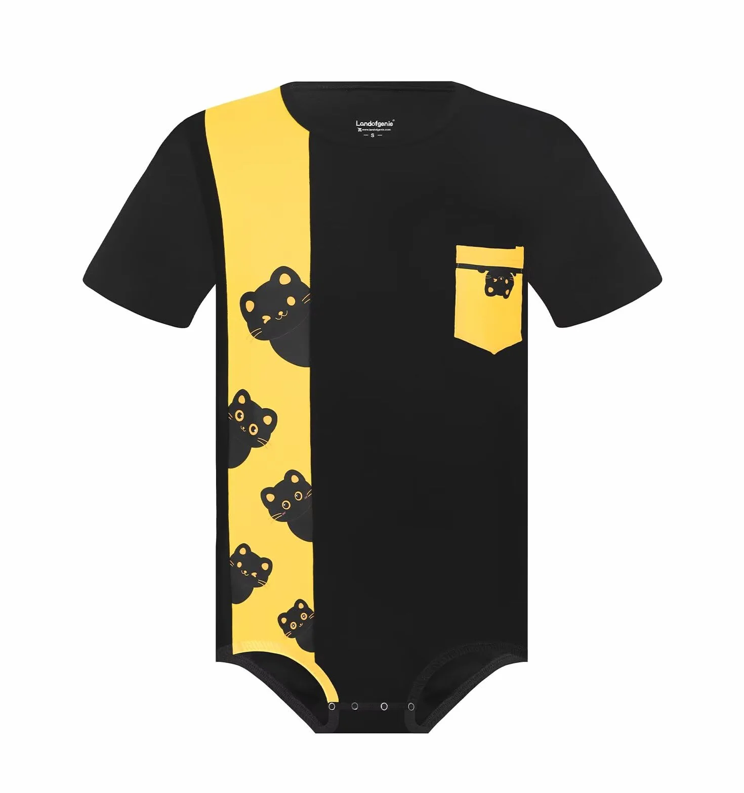 Landofgenie Mężczyźni Bawełniany Onesie Mężczyźni Body Mężczyźni Jednoczęściowy Kombinezon Body Tops