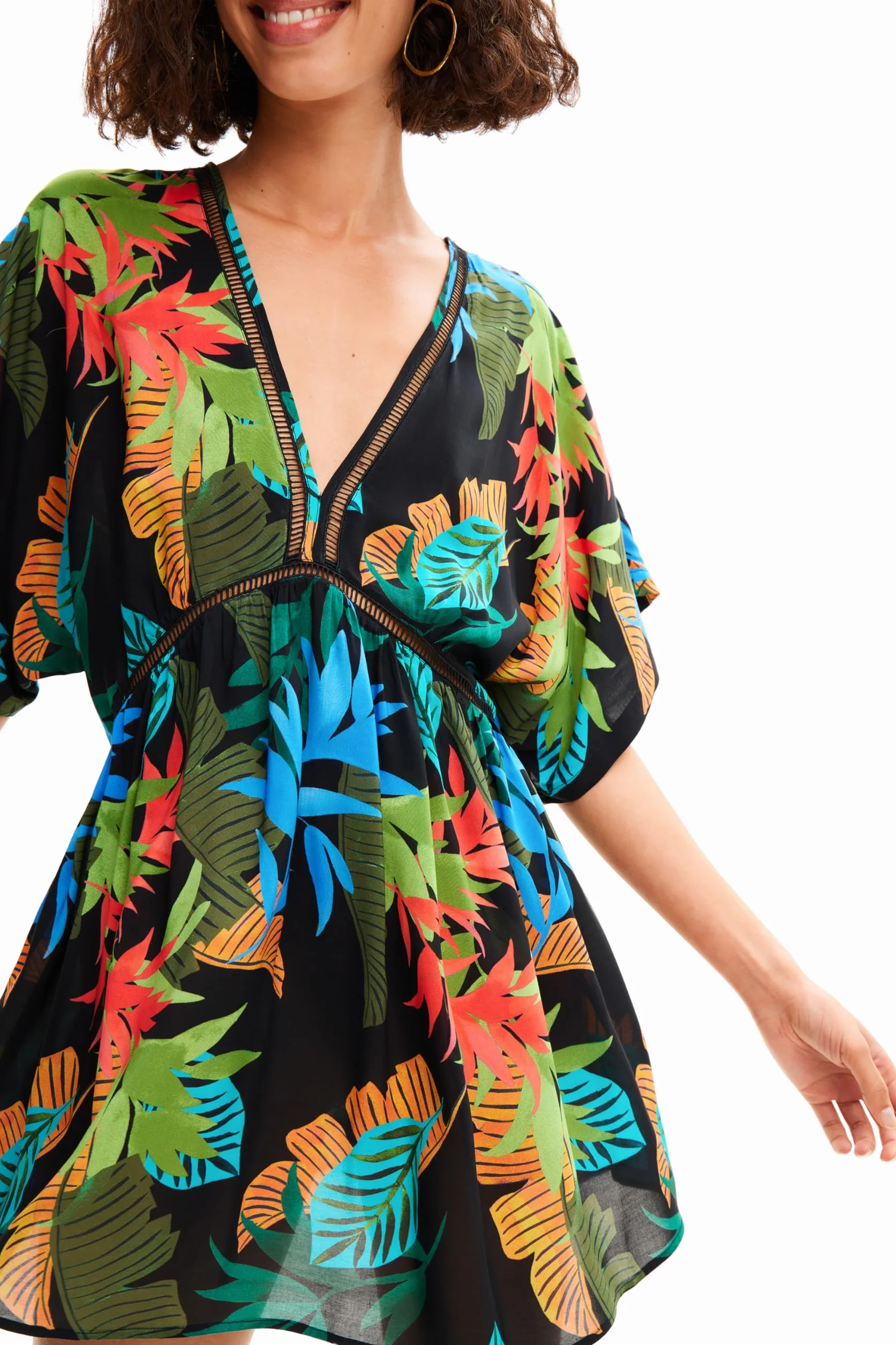 Desigual Bikini Top Kobiety Swim_top Tropical Party