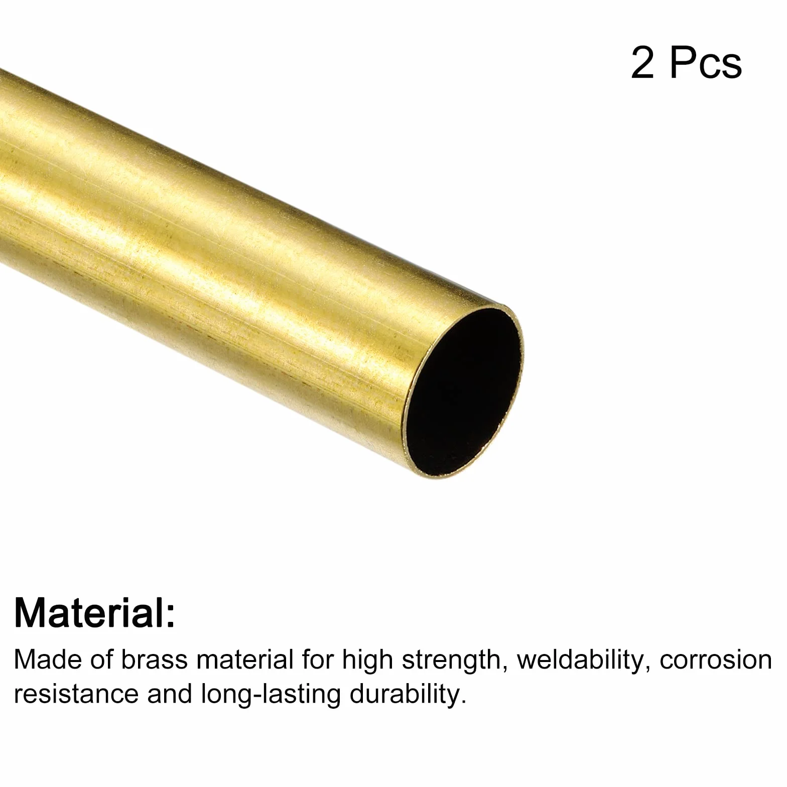 QUARKZMAN 2 szt. mosiężna rura 12 mm AD 0,5 mm grubość ściany 100 mm długość okrągłe węże rurowe do projektów przemysłowych i majsterkowiczów