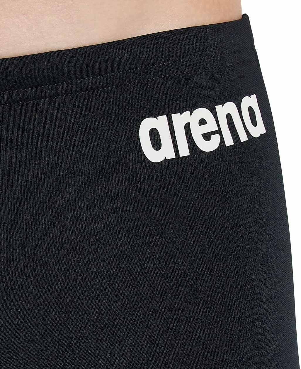 ARENA Chłopięce spodenki kąpielowe Team Swim Solid Shorts czarno-białe 14-15 lat