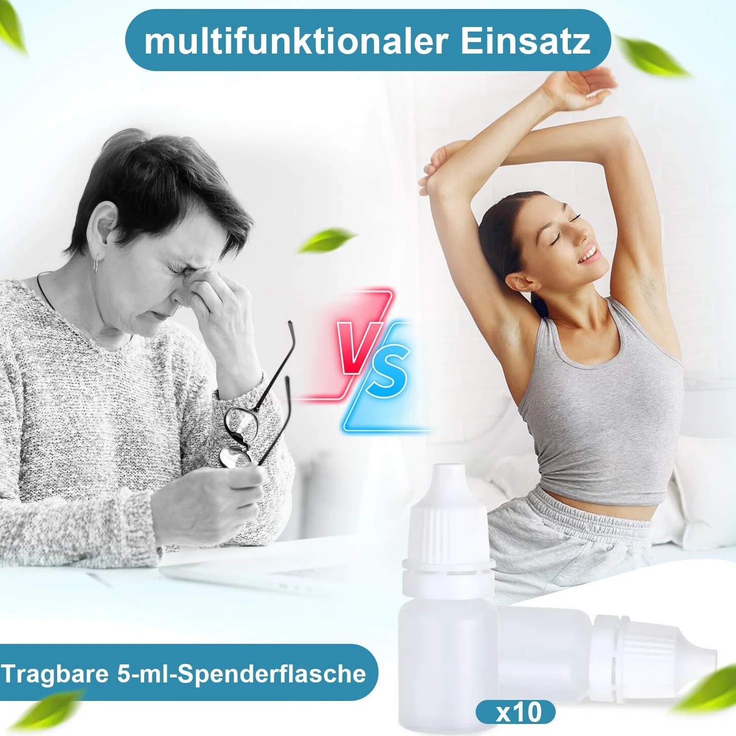 10 sztuk butelek z kroplomierzem, 5 ml, elastyczne butelki na płyn, 5 ml, z pokrywką, puste butelki do wyciskania