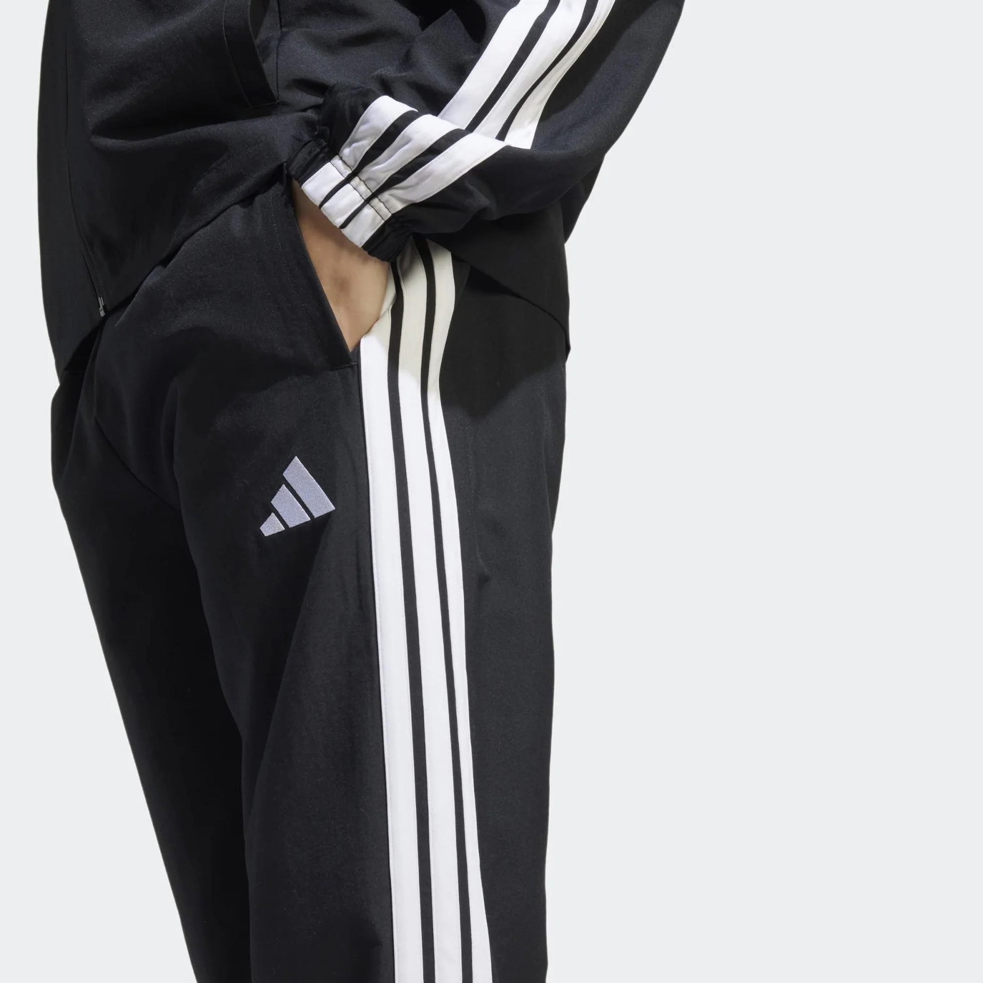 Adidas 3 Stripes Woven Tracksuit Men Czarny L