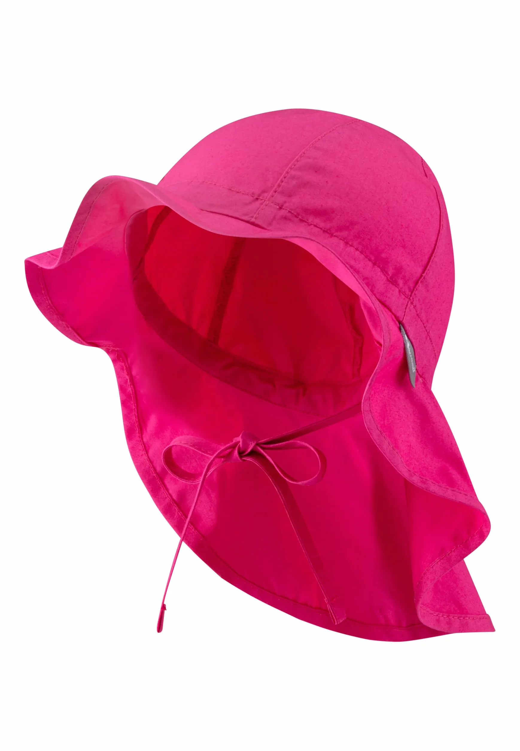 Sterntaler Unisex Flapper z tasiemkami do wiązania i ochroną karku, różowy (magenta 745), 49 cm