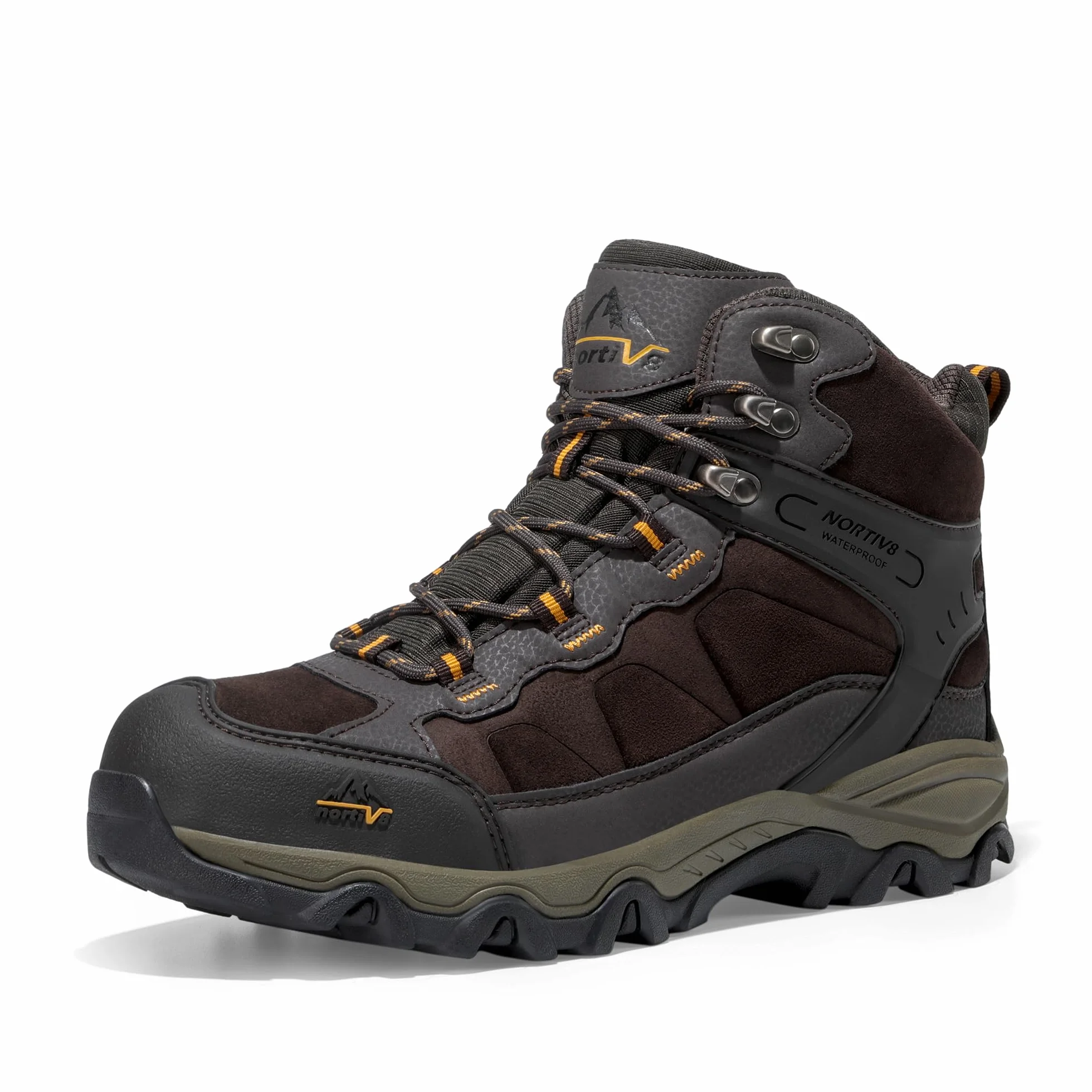 NORTIV 8 Męskie buty turystyczne wodoodporne Mid Trekking Backpacking JS19004M