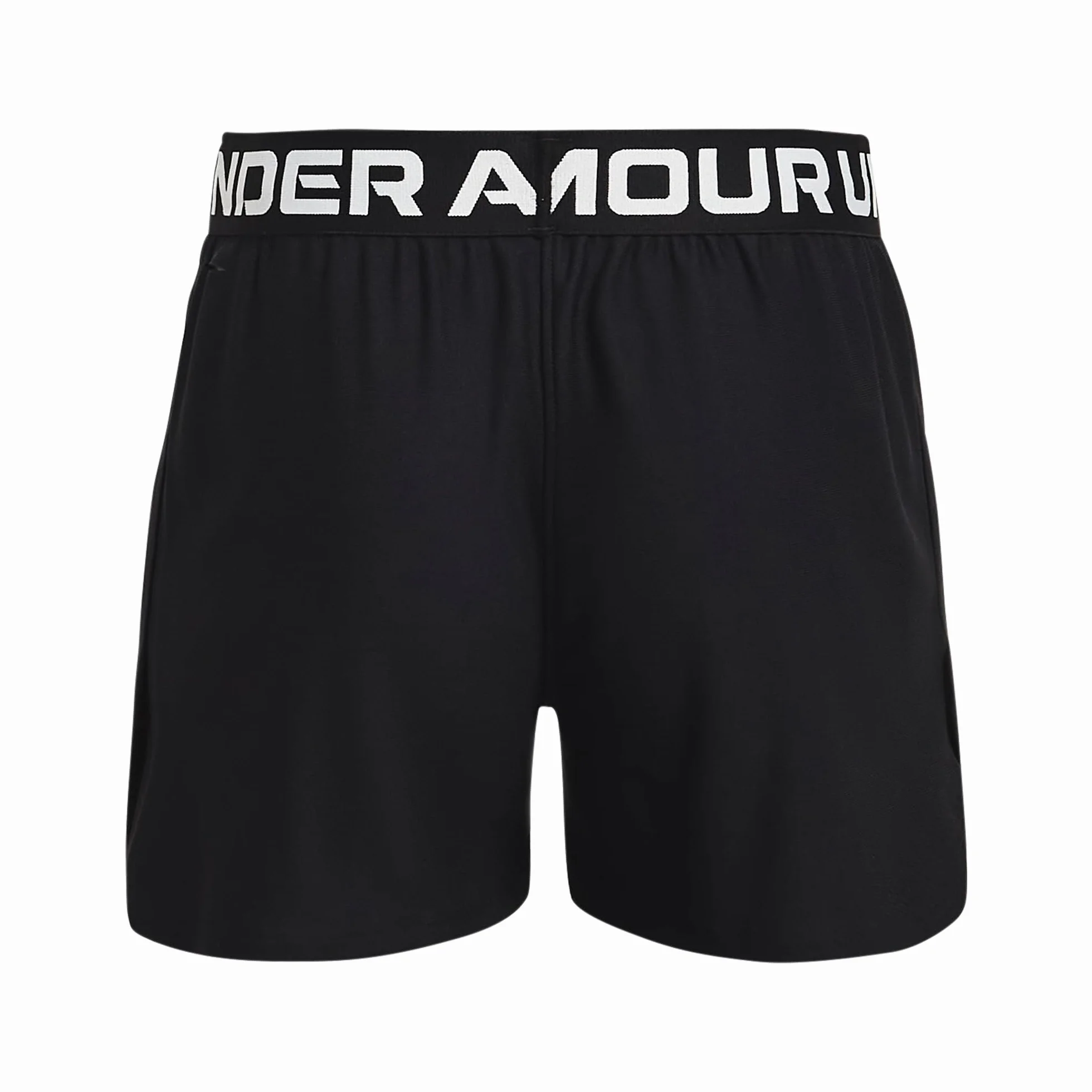 Under Armour Girl's Play Up Solid Shorts, czarny, średni
