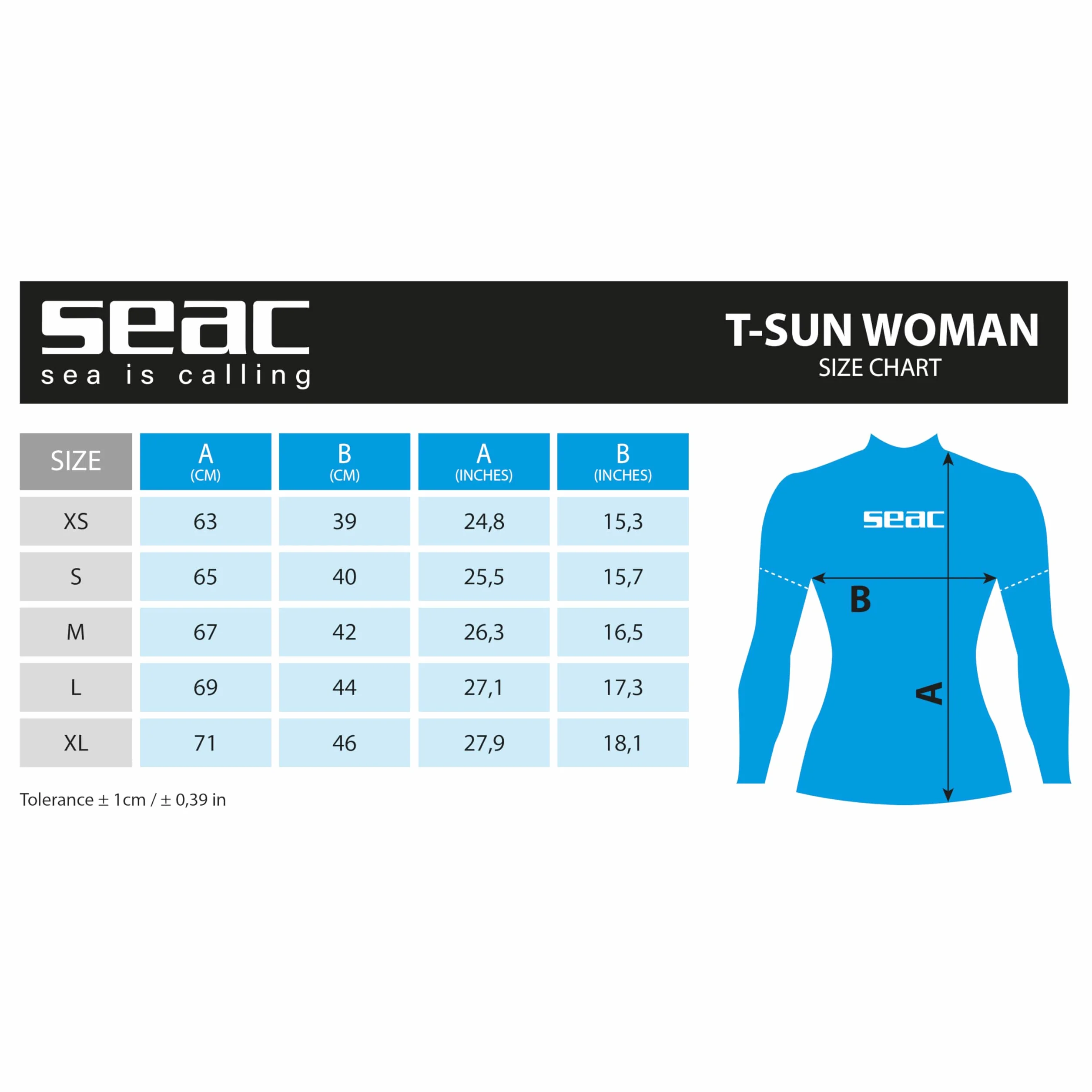 Seac T-Sun Short Lady to rashguard do pływania, surfingu, nurkowania, ochrona UV