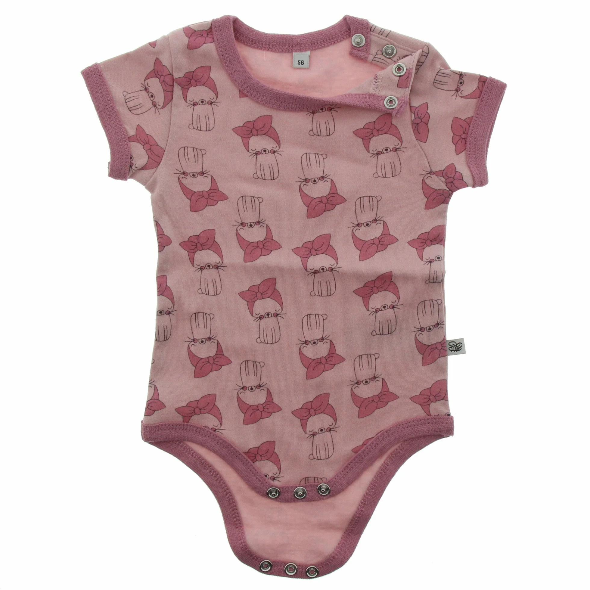 PIPPI Body dziewcz?ce SS AO-printed (4 sztuki) body formuj?ce, fioletowe, 92, liliowy, 92