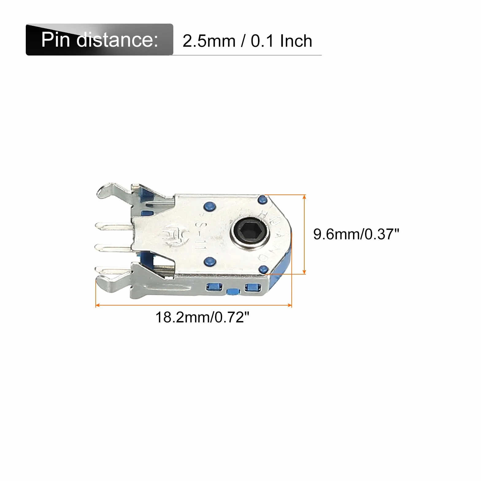 sourcing map Mysz Koło Enkoder 11mm 300W Czas Dokładny Dekoder Obrotowy Mysz Przewijanie Koła Enkoder 5szt
