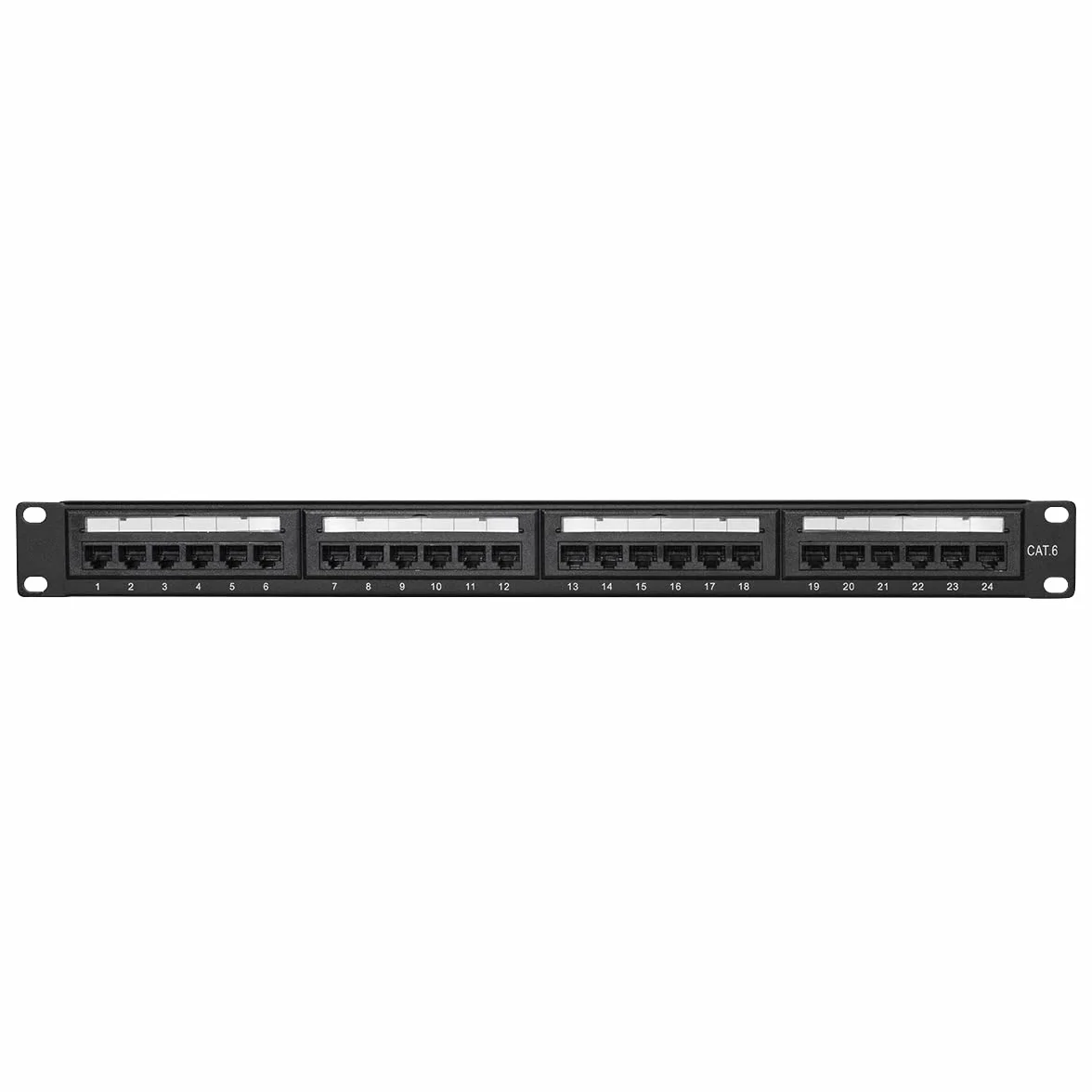 LogiLink Professional EconLine Cat.6 (250 MHz) Patch Panel - panel rozdzielający, 19", UTP (nieekranowany), 24 porty (RJ45)